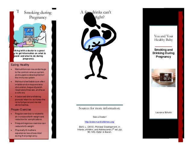 Brochure- smoking and drinking during pregnancy