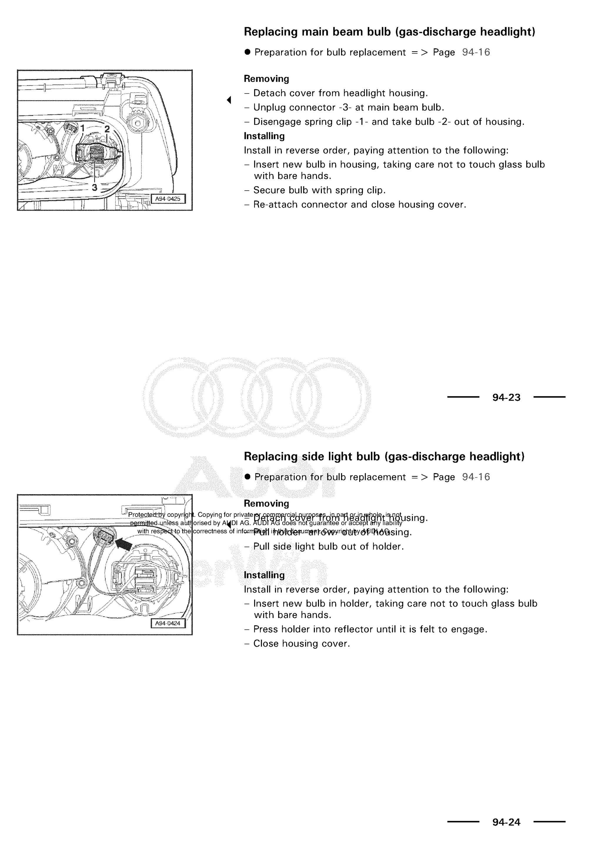 A3 electrical AUDI A3 1997 2000 1.8 20V 4ADR