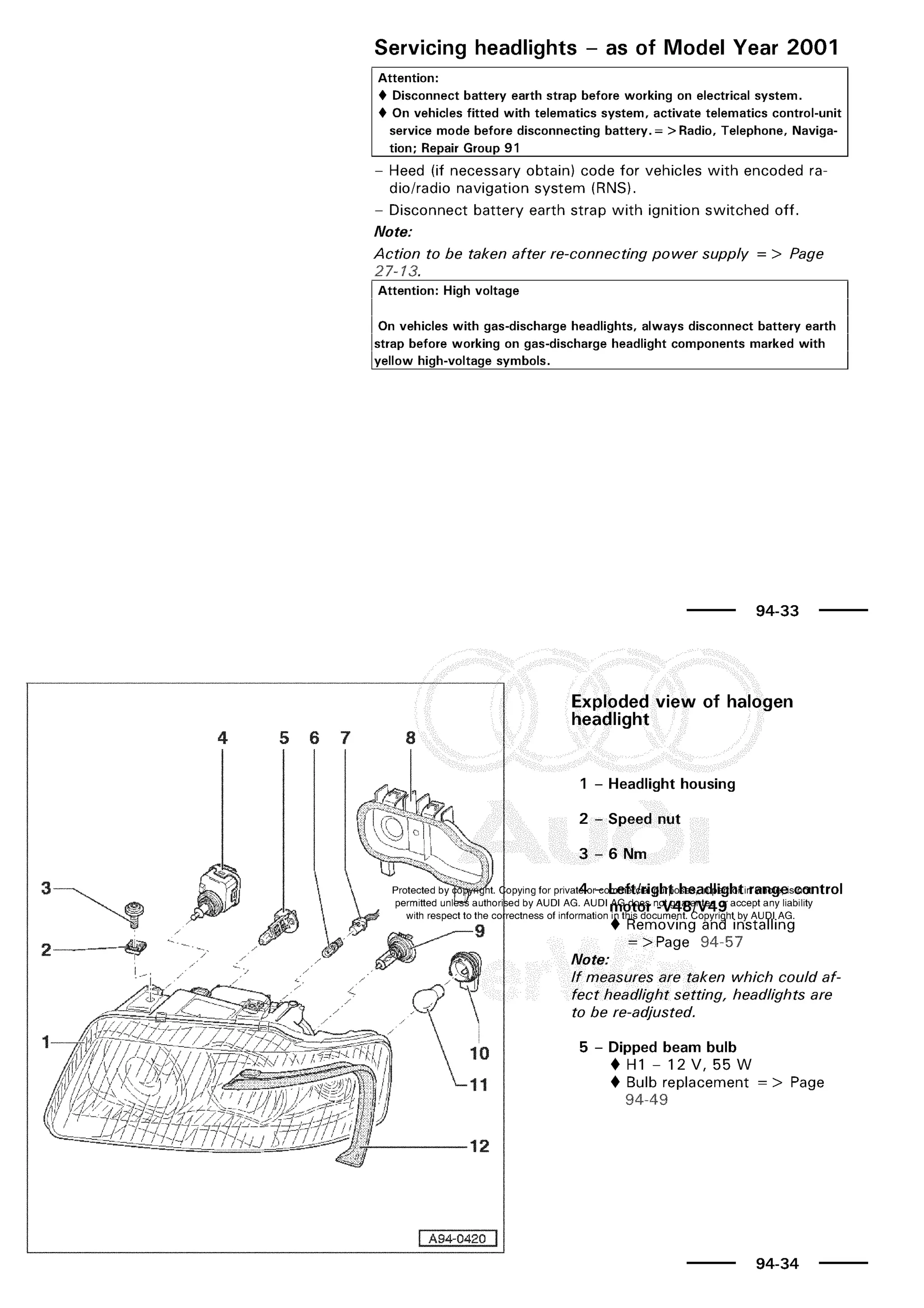 A3 electrical AUDI A3 1997 2000 1.8 20V 4ADR