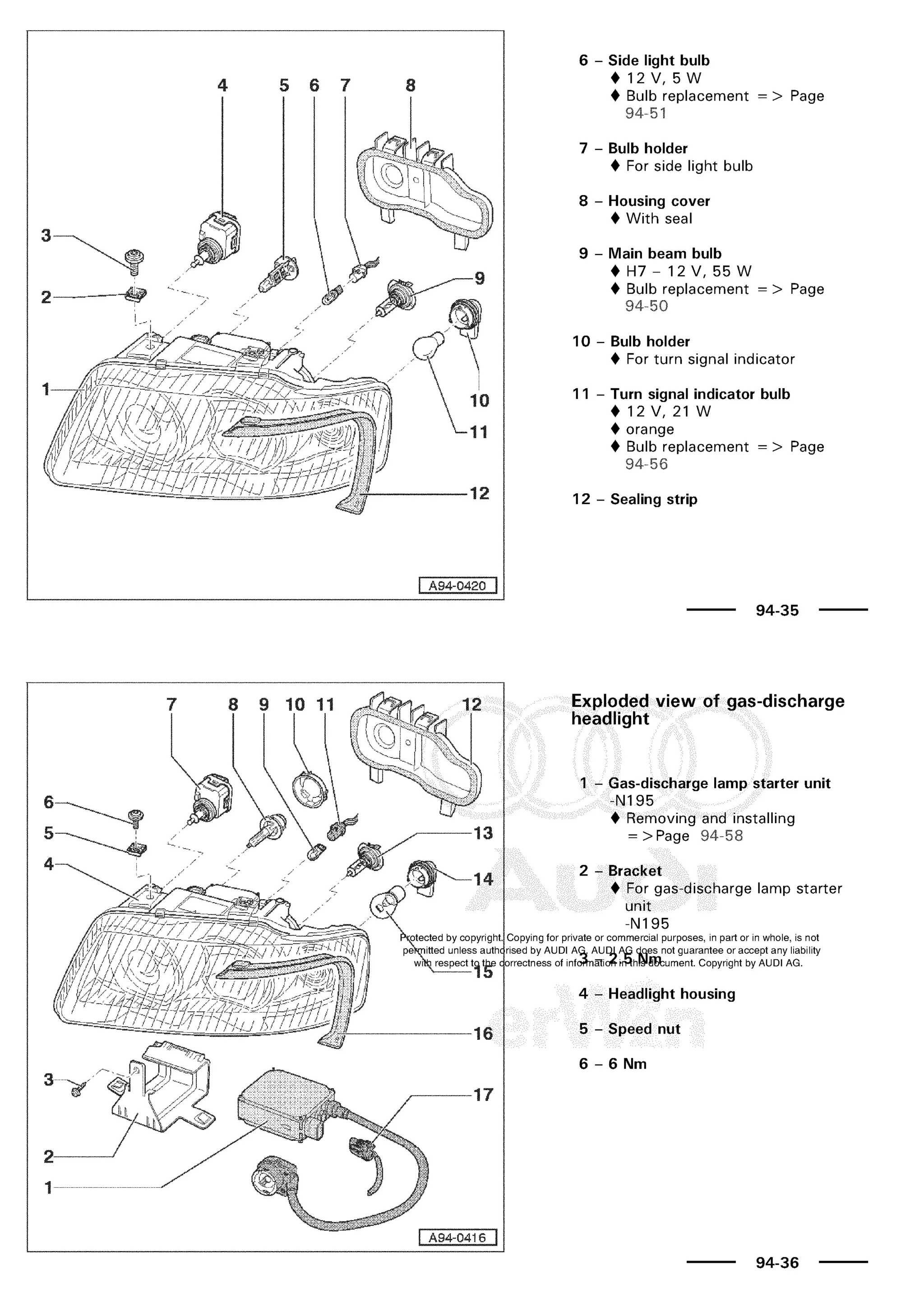 A3 electrical AUDI A3 1997 2000 1.8 20V 4ADR
