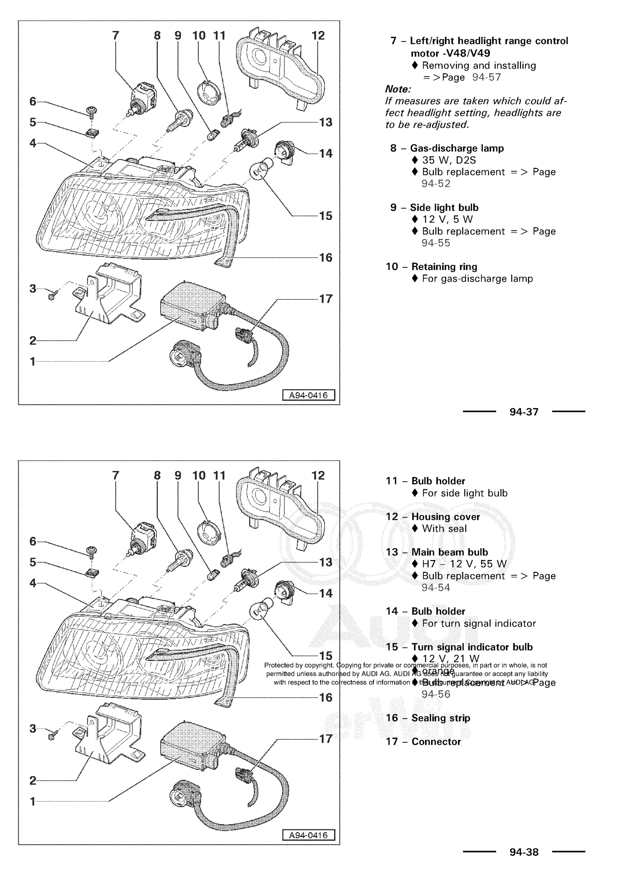 A3 electrical AUDI A3 1997 2000 1.8 20V 4ADR