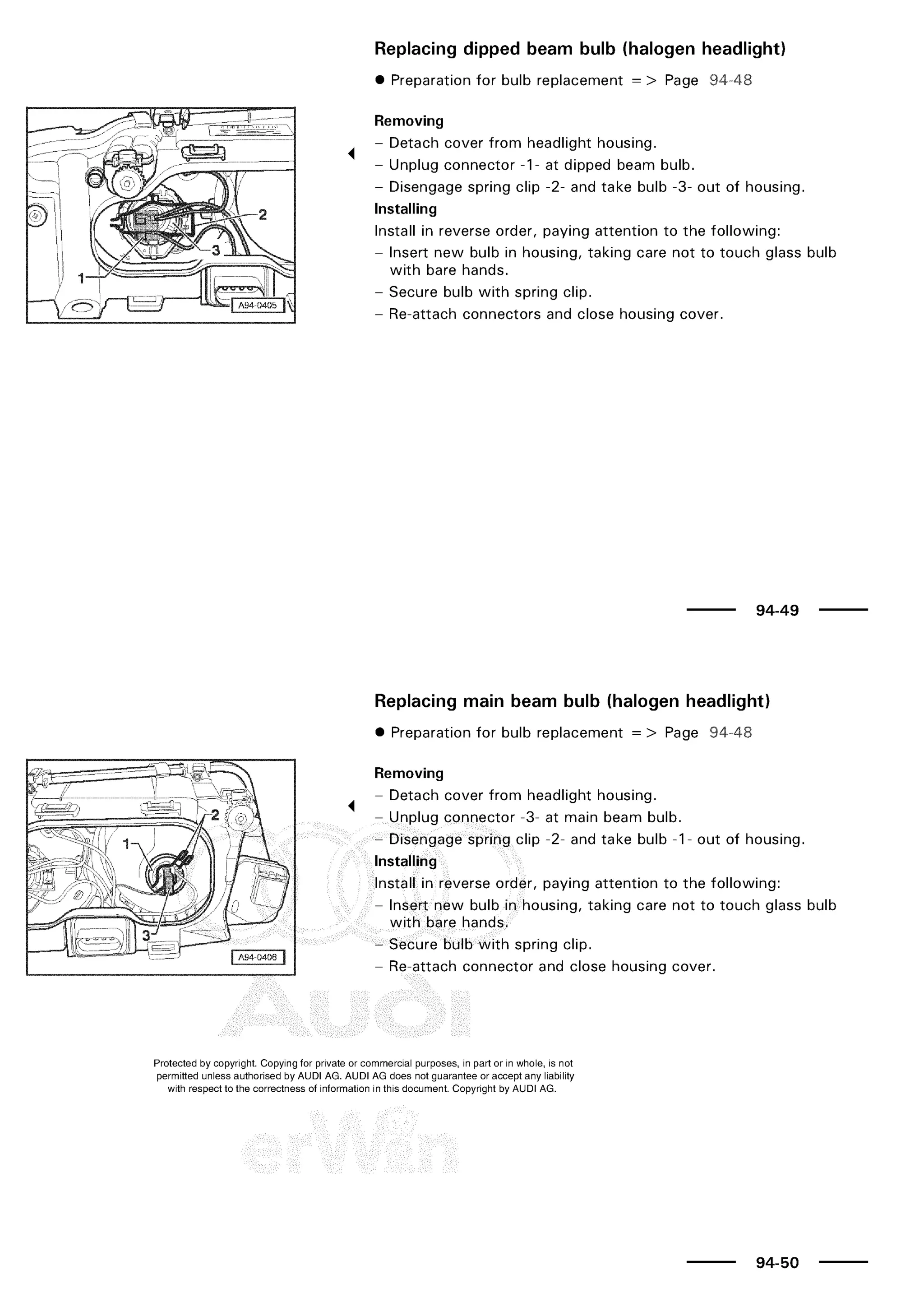 A3 electrical AUDI A3 1997 2000 1.8 20V 4ADR