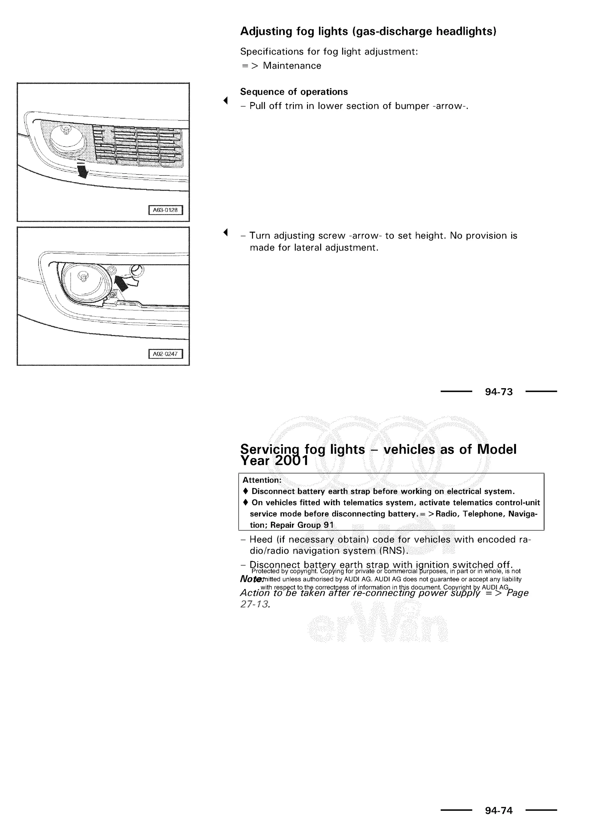 A3 electrical AUDI A3 1997 2000 1.8 20V 4ADR