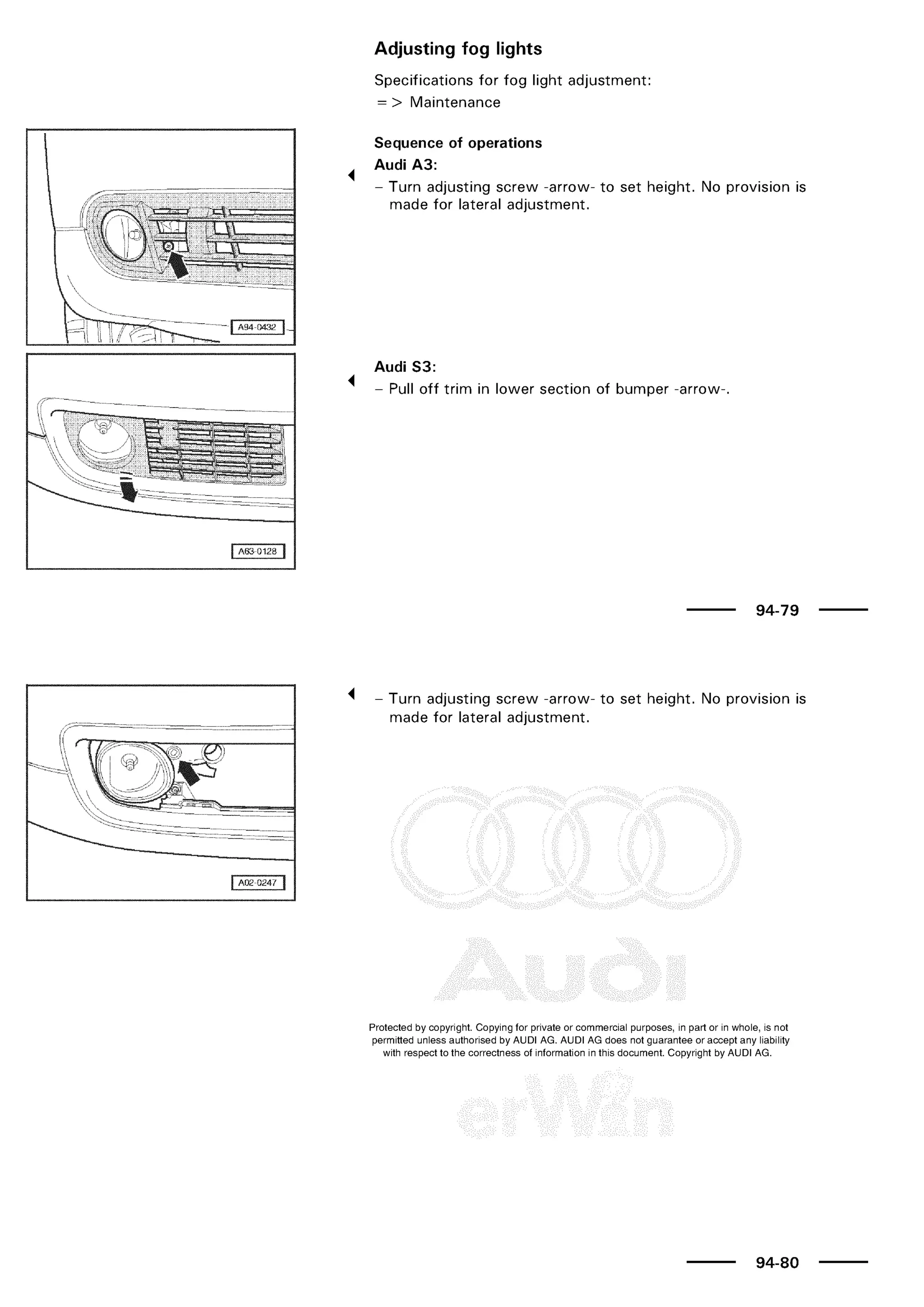 A3 electrical AUDI A3 1997 2000 1.8 20V 4ADR