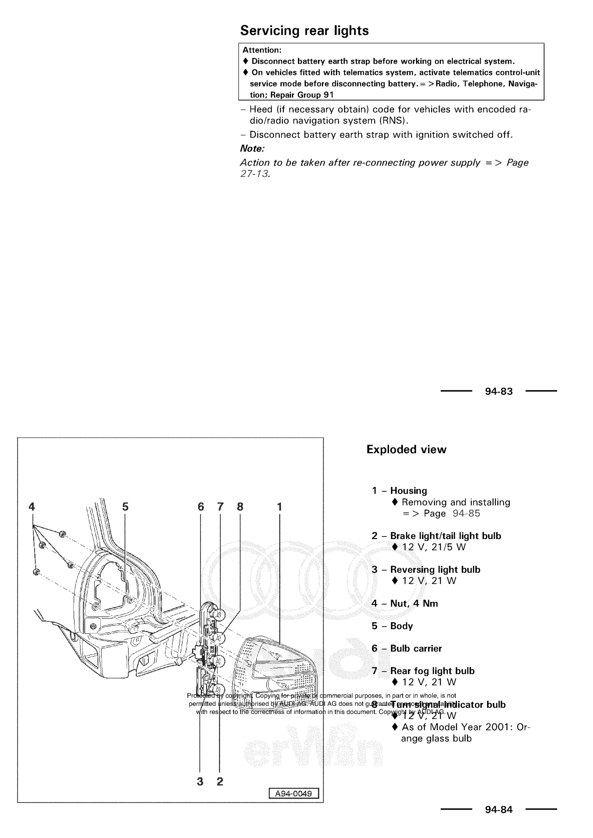 A3 electrical AUDI A3 1997 2000 1.8 20V 4ADR