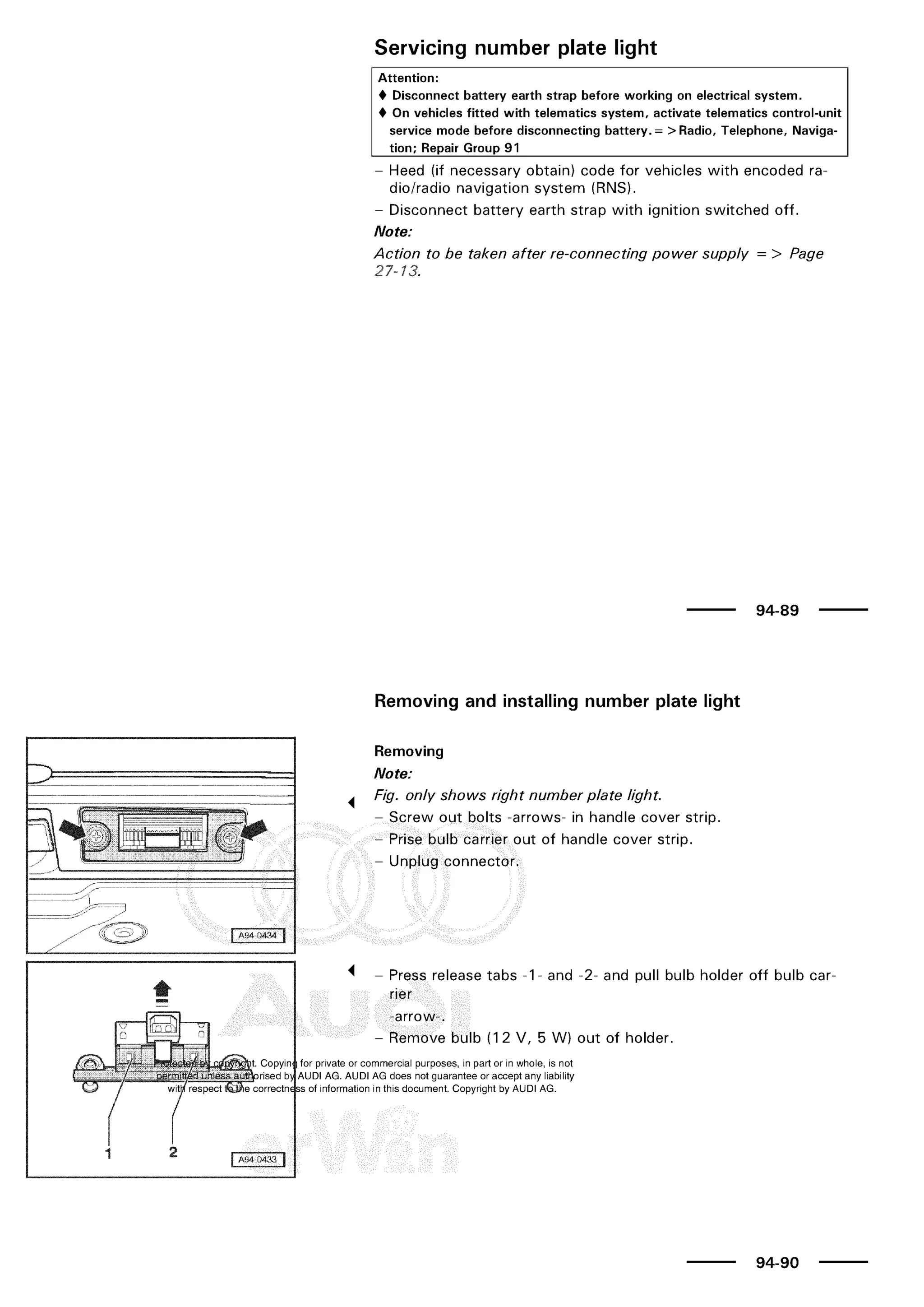A3 electrical AUDI A3 1997 2000 1.8 20V 4ADR