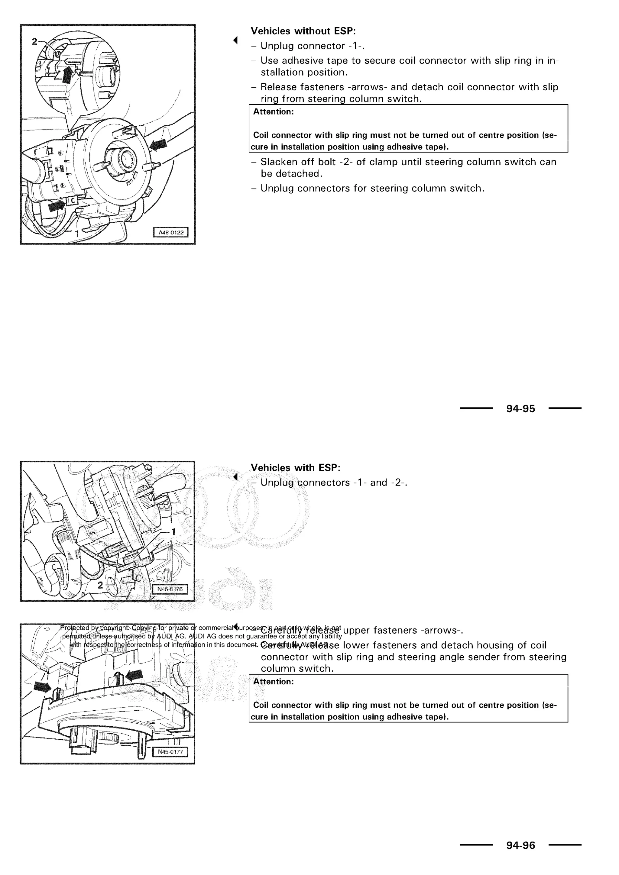 A3 electrical AUDI A3 1997 2000 1.8 20V 4ADR