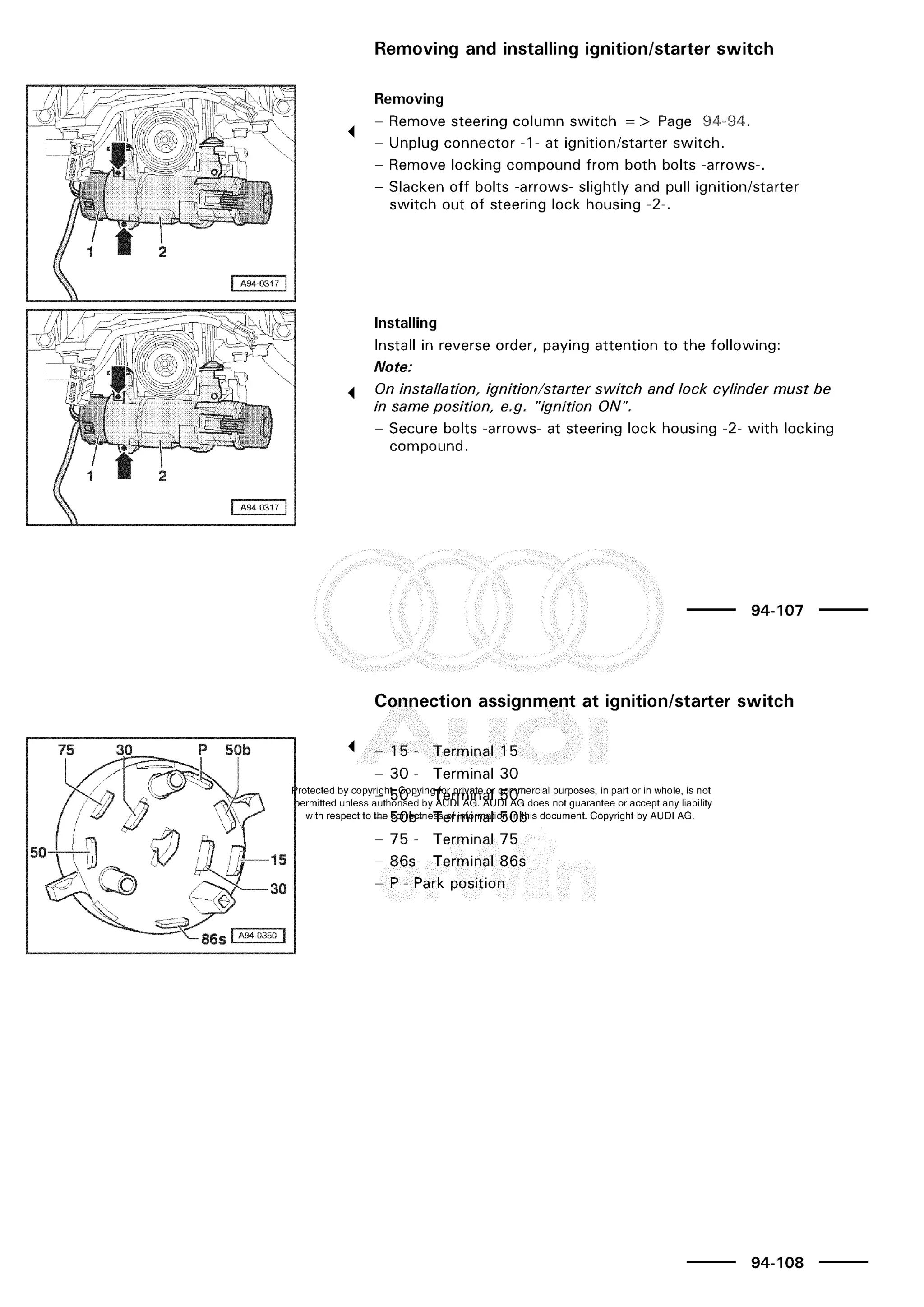 A3 electrical AUDI A3 1997 2000 1.8 20V 4ADR