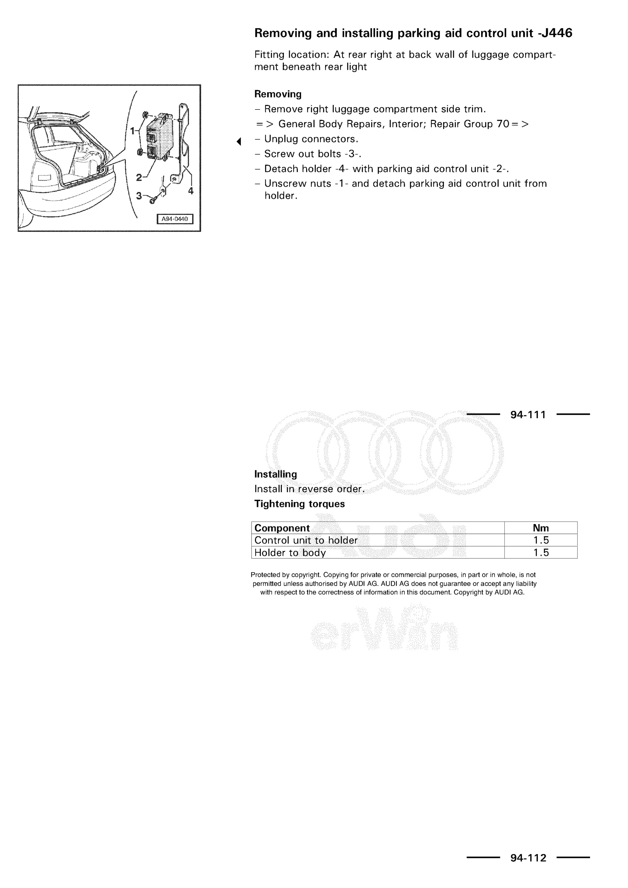 A3 electrical AUDI A3 1997 2000 1.8 20V 4ADR