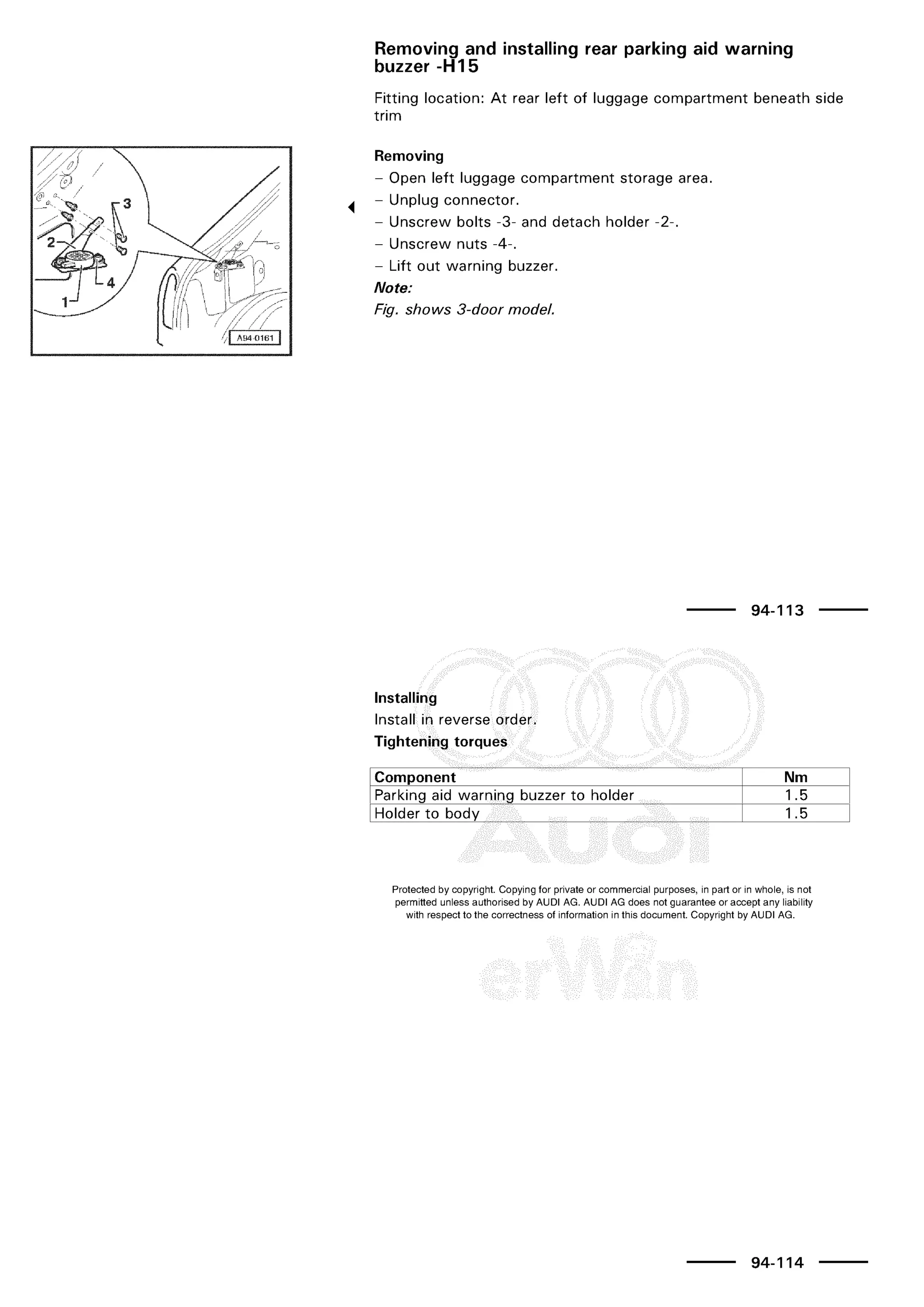 A3 electrical AUDI A3 1997 2000 1.8 20V 4ADR