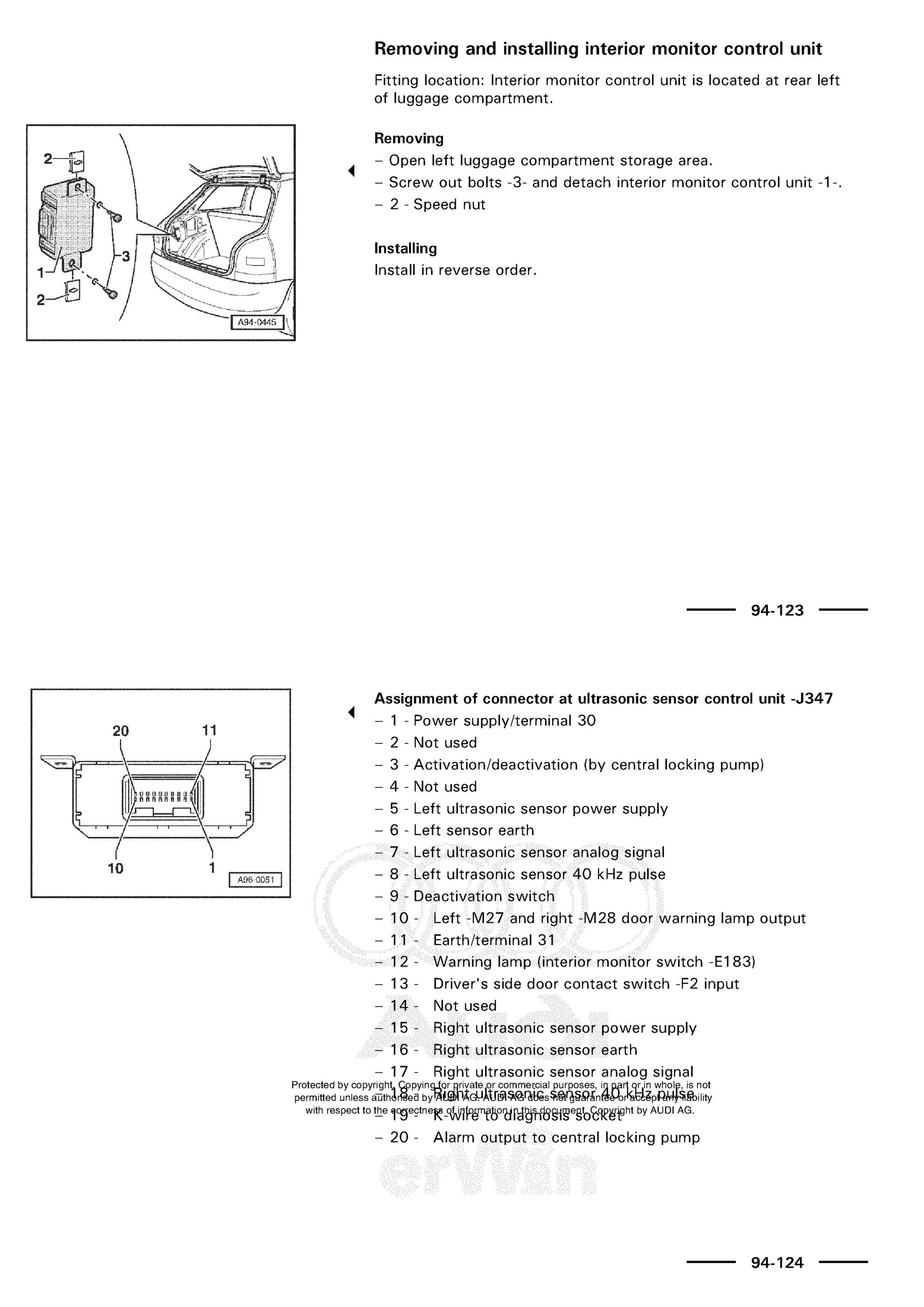 A3 electrical AUDI A3 1997 2000 1.8 20V 4ADR