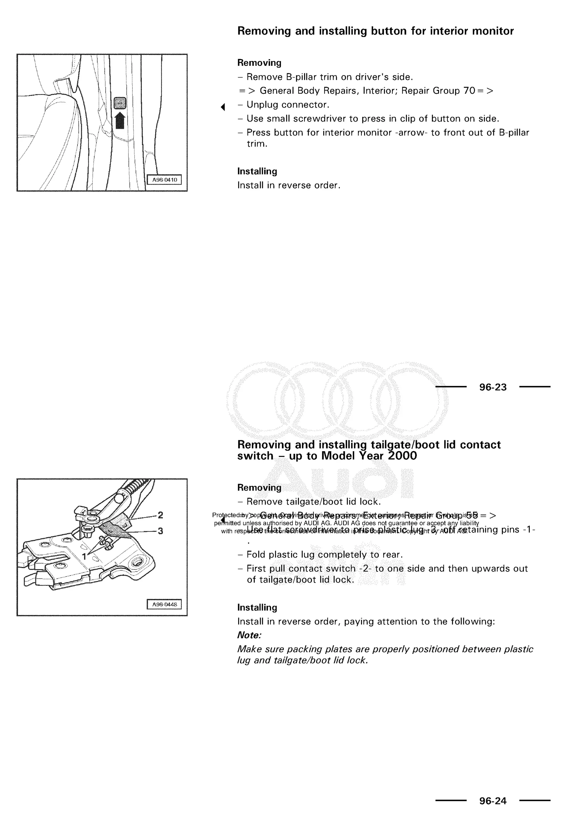 A3 electrical AUDI A3 1997 2000 1.8 20V 4ADR