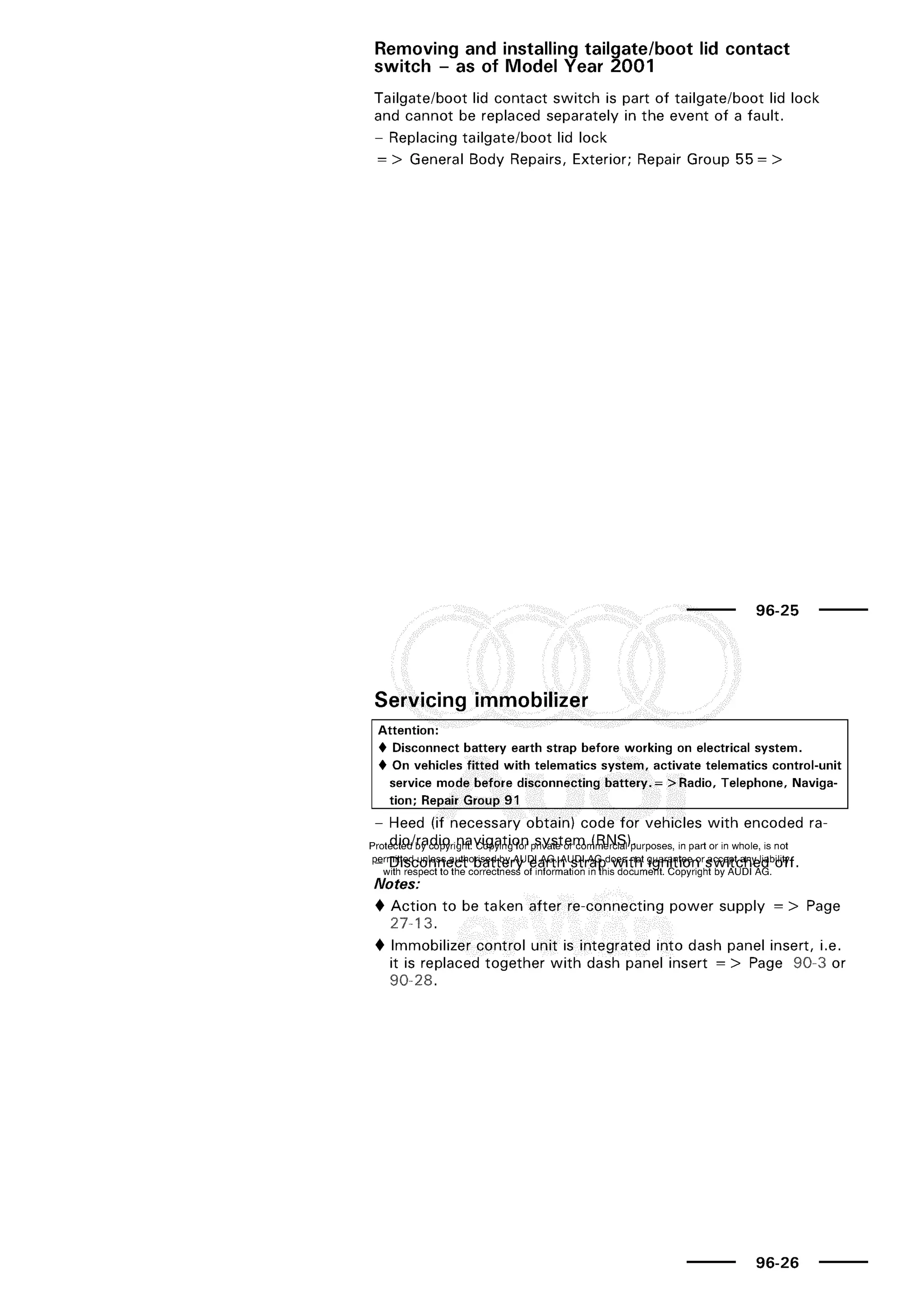 A3 electrical AUDI A3 1997 2000 1.8 20V 4ADR