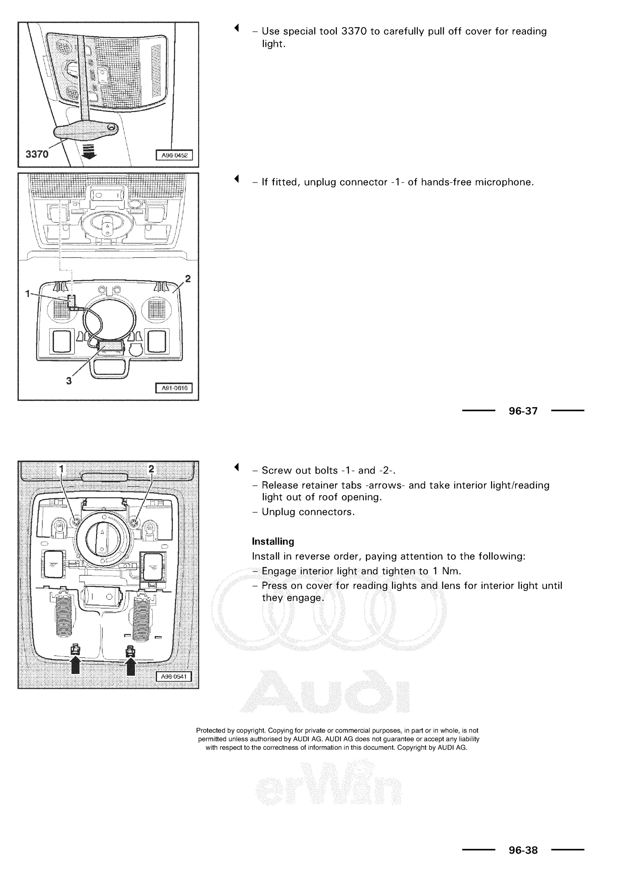 A3 electrical AUDI A3 1997 2000 1.8 20V 4ADR