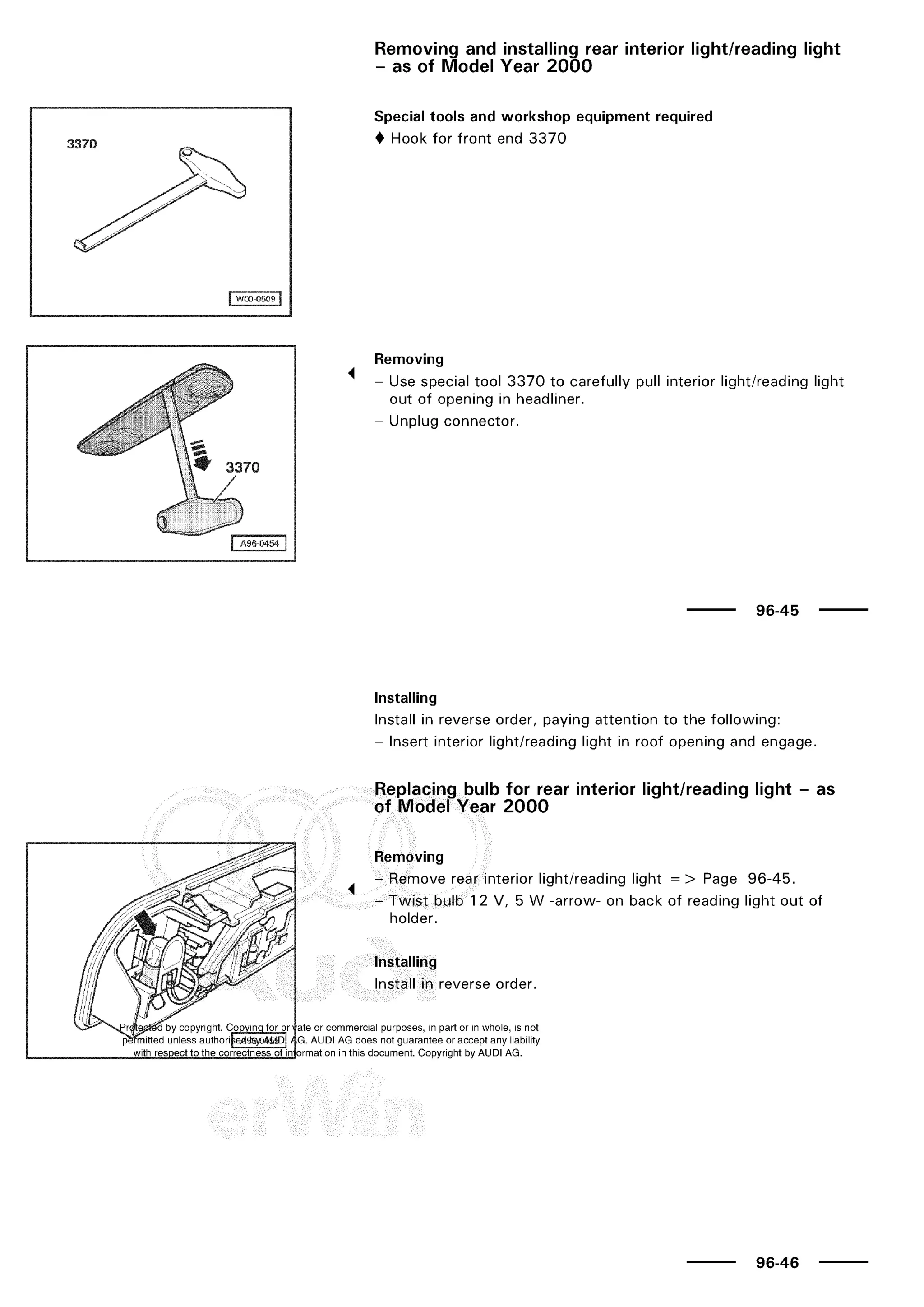 A3 electrical AUDI A3 1997 2000 1.8 20V 4ADR