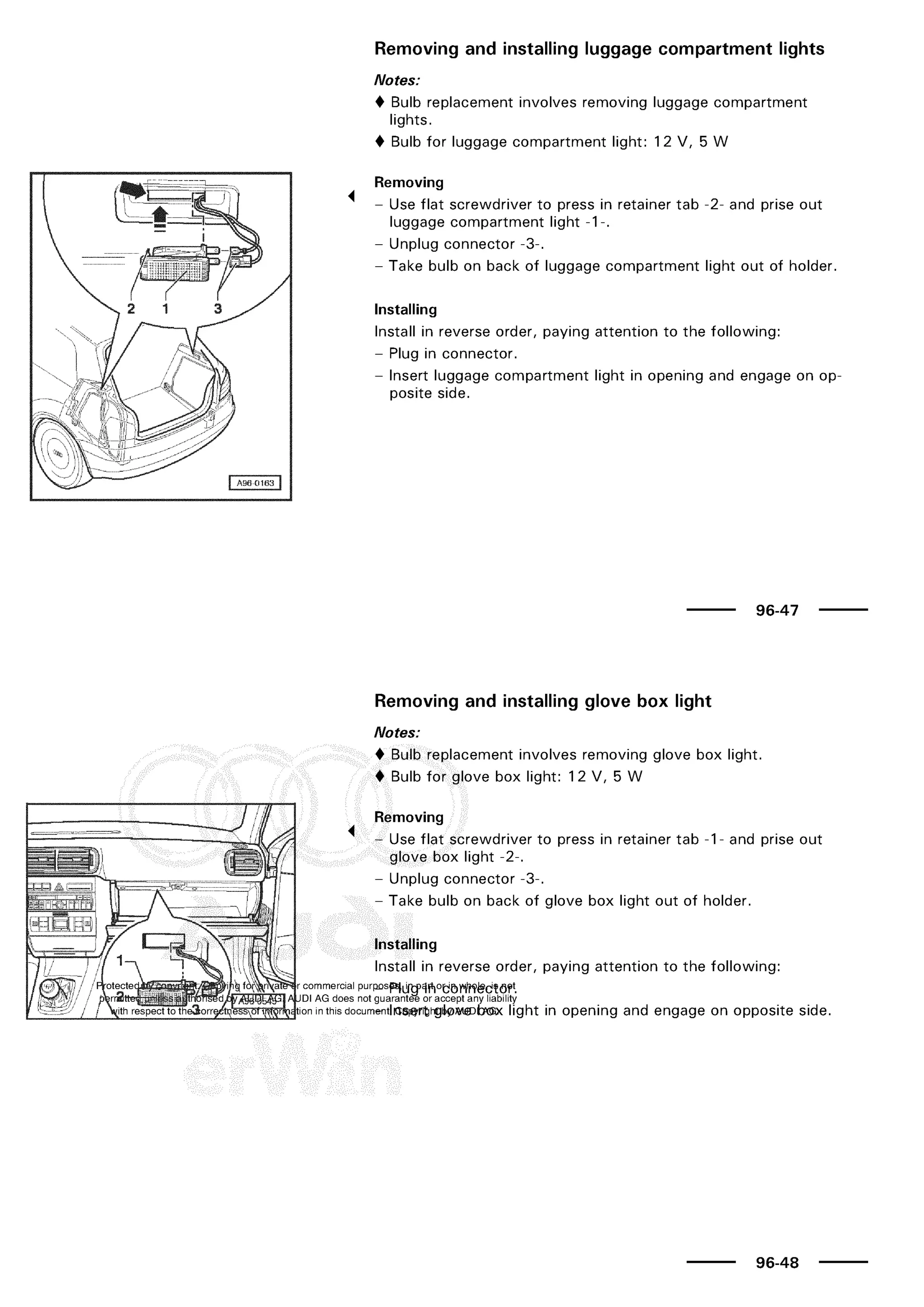 A3 electrical AUDI A3 1997 2000 1.8 20V 4ADR