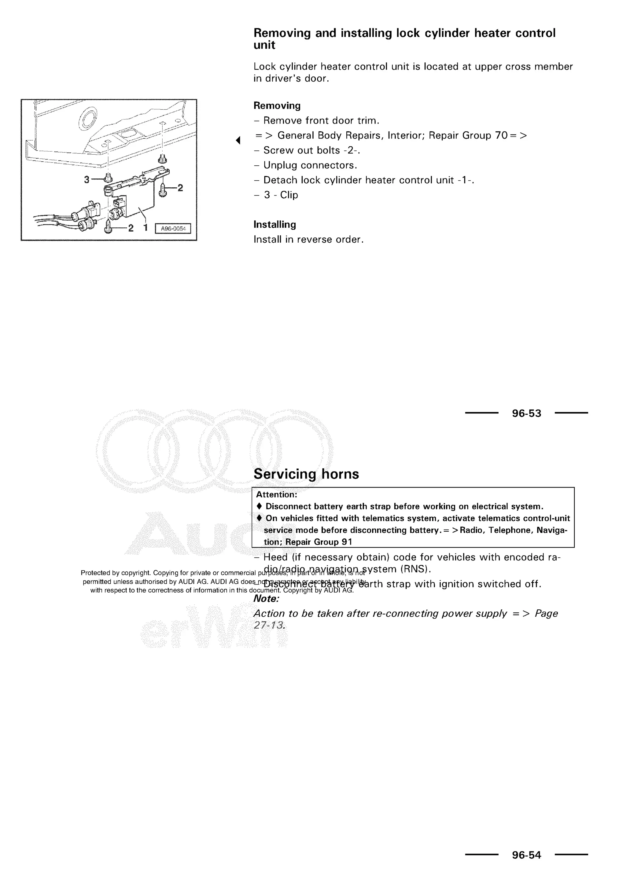 A3 electrical AUDI A3 1997 2000 1.8 20V 4ADR
