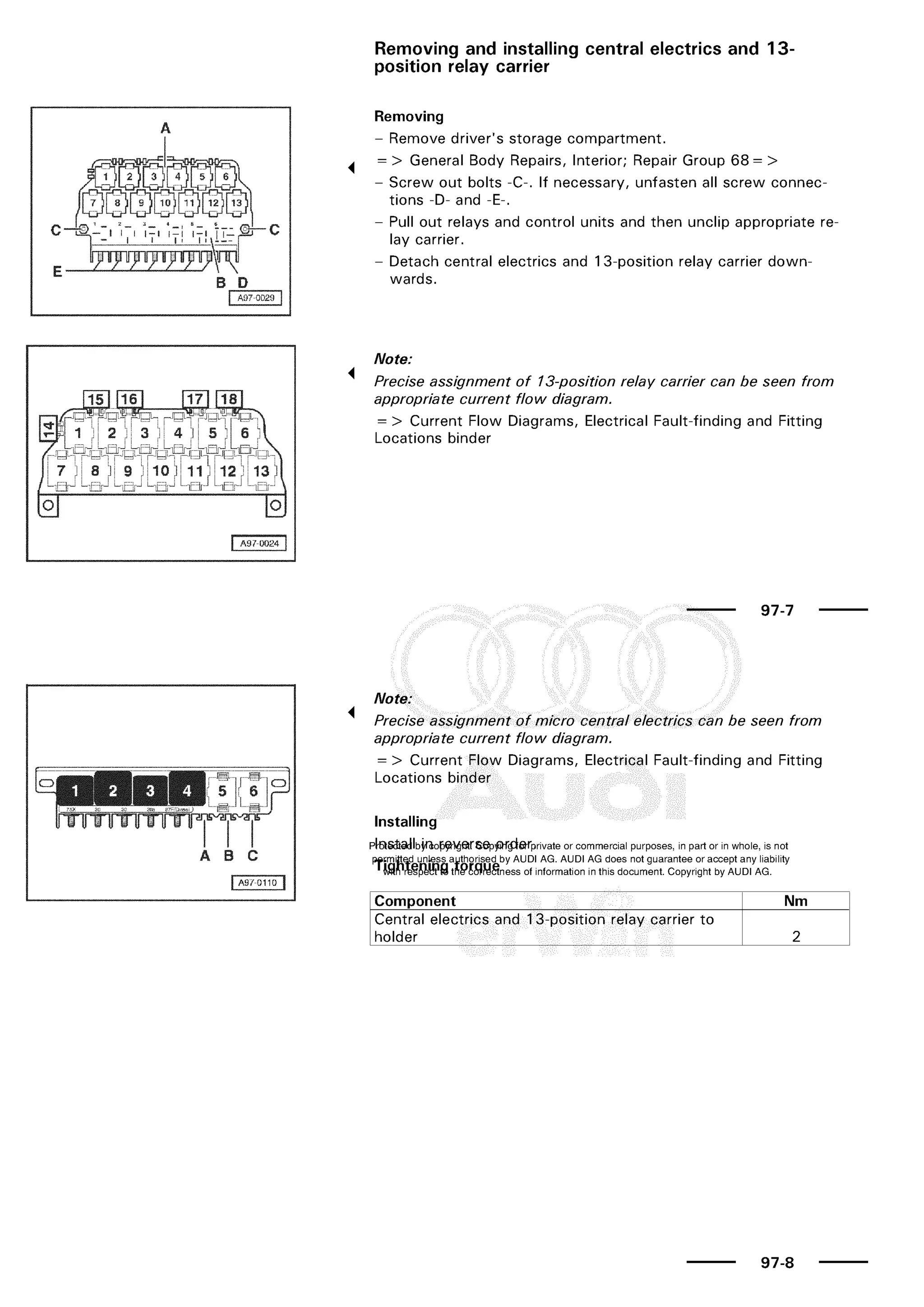 A3 electrical AUDI A3 1997 2000 1.8 20V 4ADR