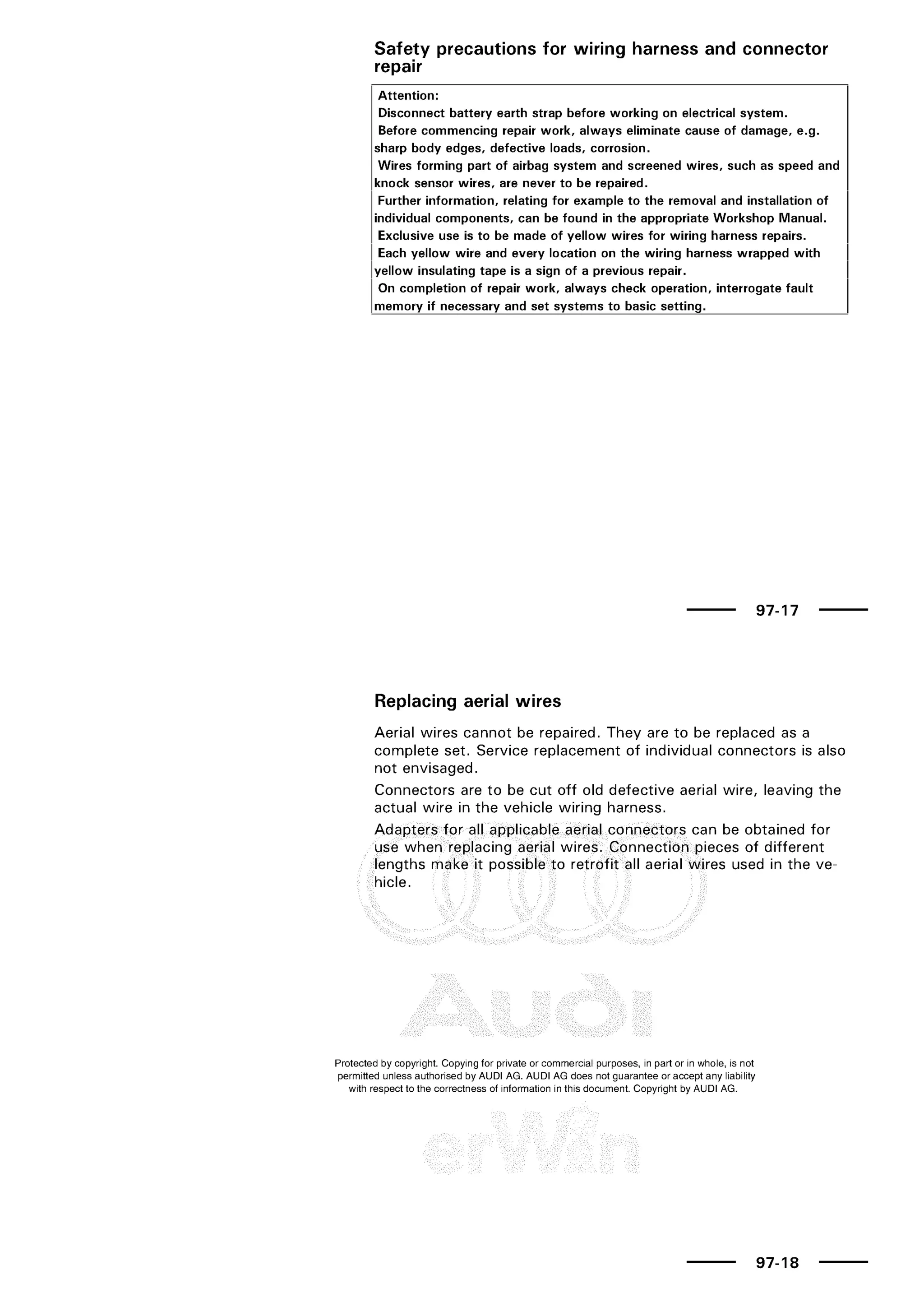 A3 electrical AUDI A3 1997 2000 1.8 20V 4ADR