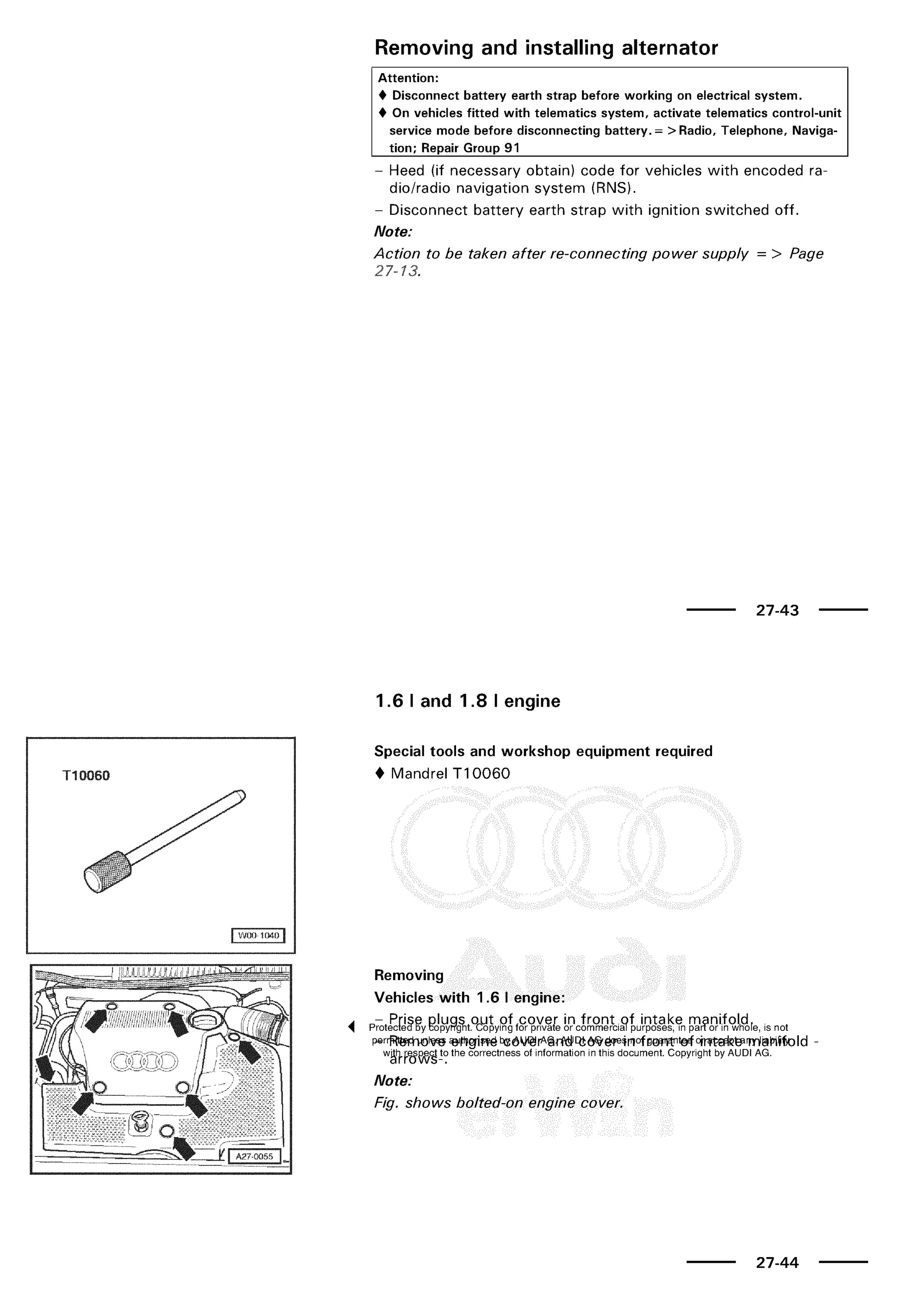 A3 electrical AUDI A3 1997 2000 1.8 20V 4ADR