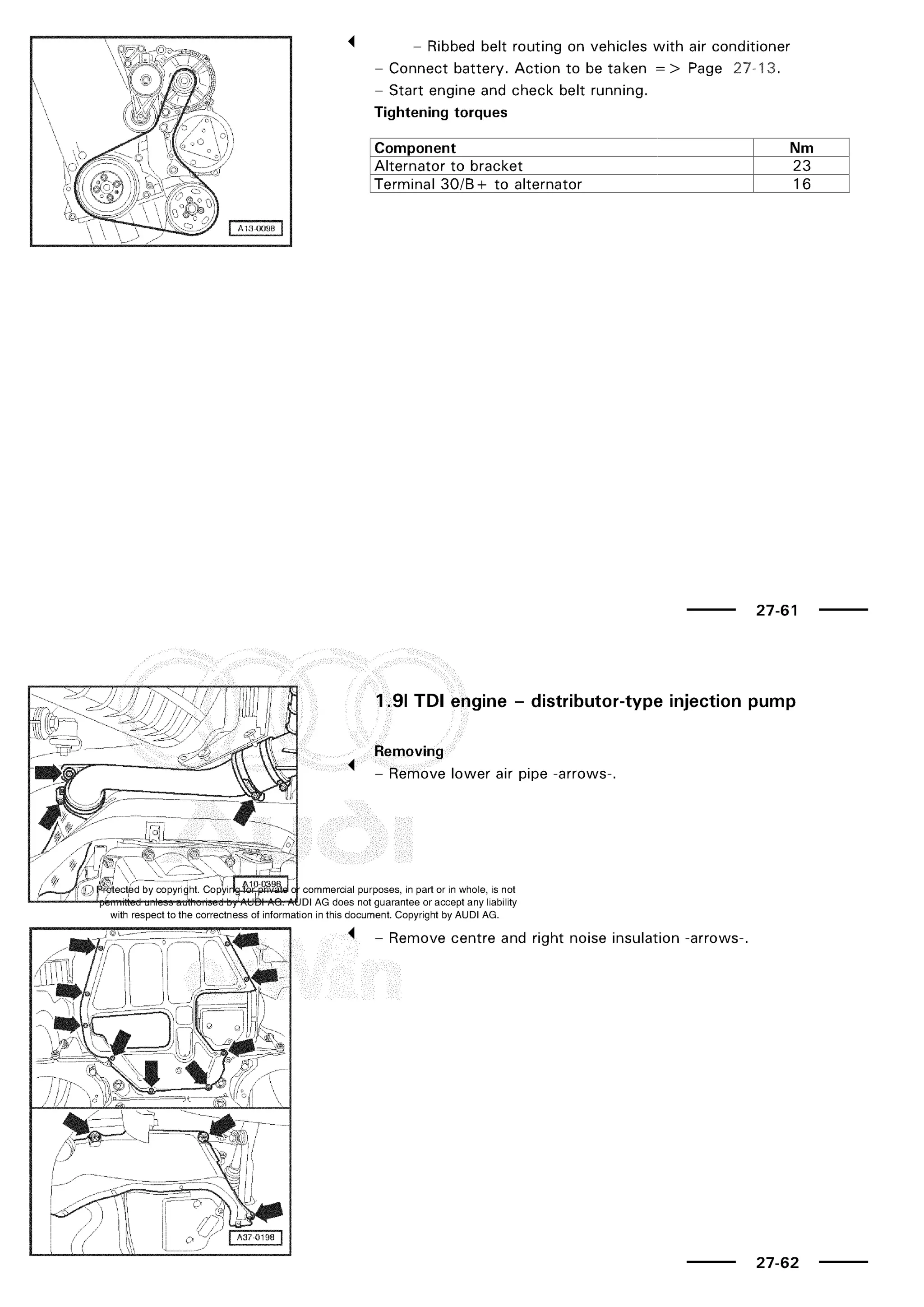 A3 electrical AUDI A3 1997 2000 1.8 20V 4ADR