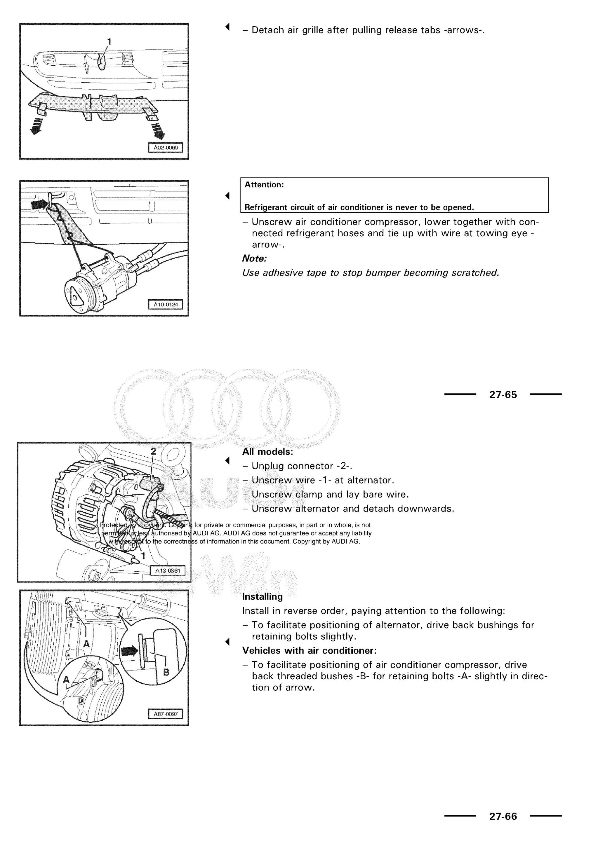 A3 electrical AUDI A3 1997 2000 1.8 20V 4ADR