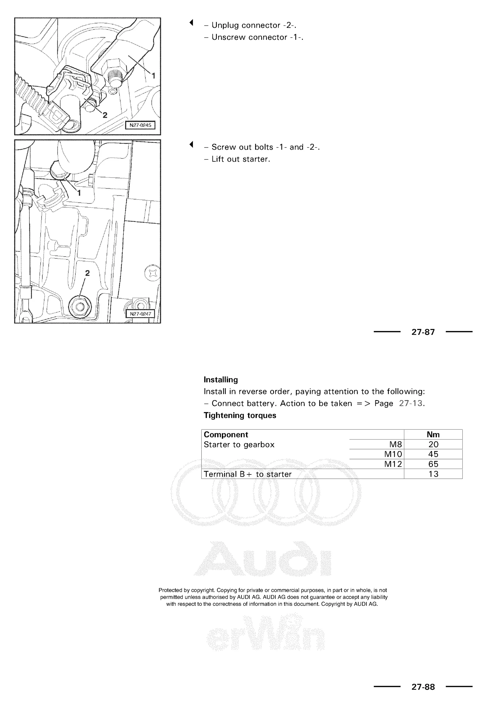 A3 electrical AUDI A3 1997 2000 1.8 20V 4ADR