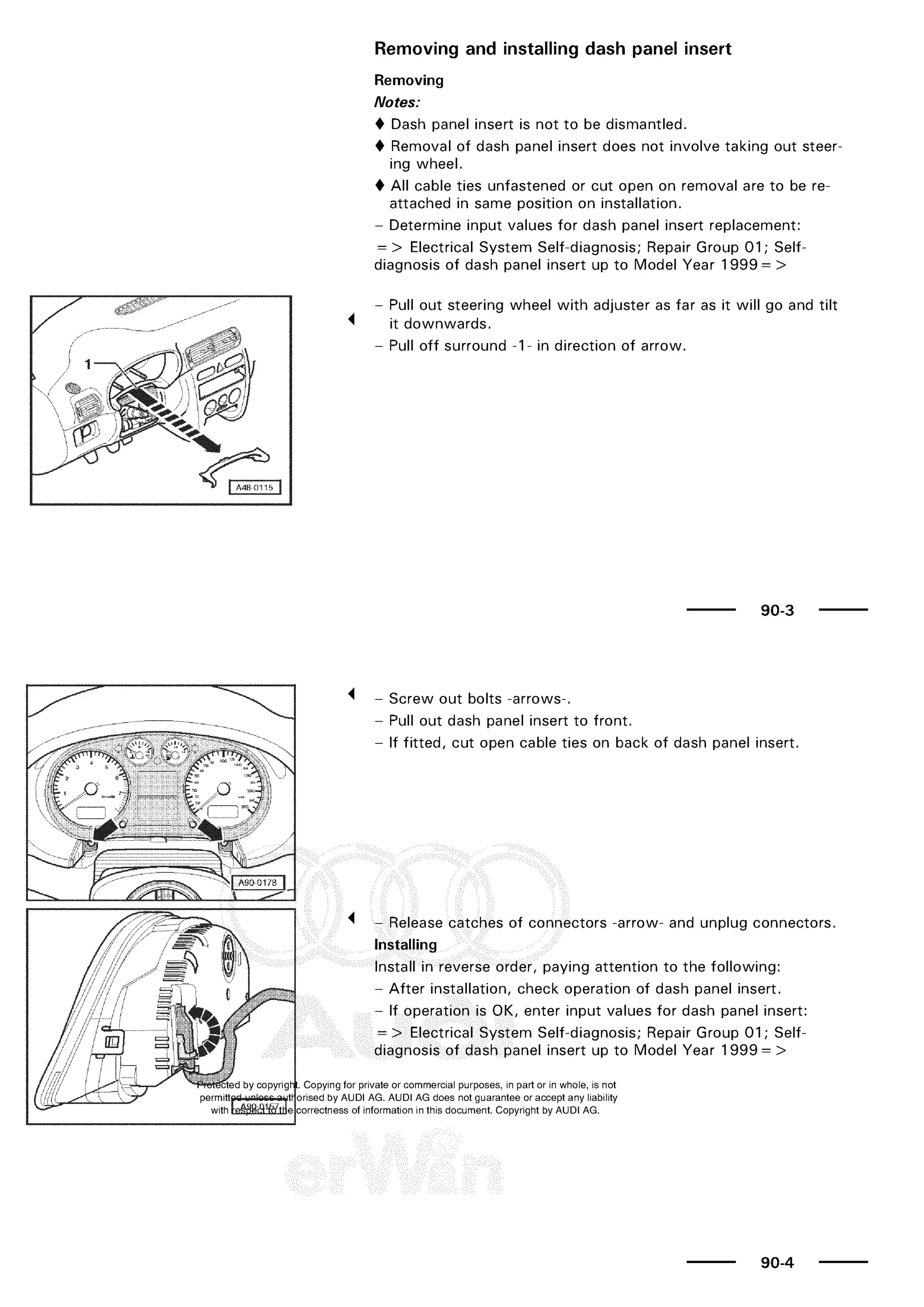 A3 electrical AUDI A3 1997 2000 1.8 20V 4ADR