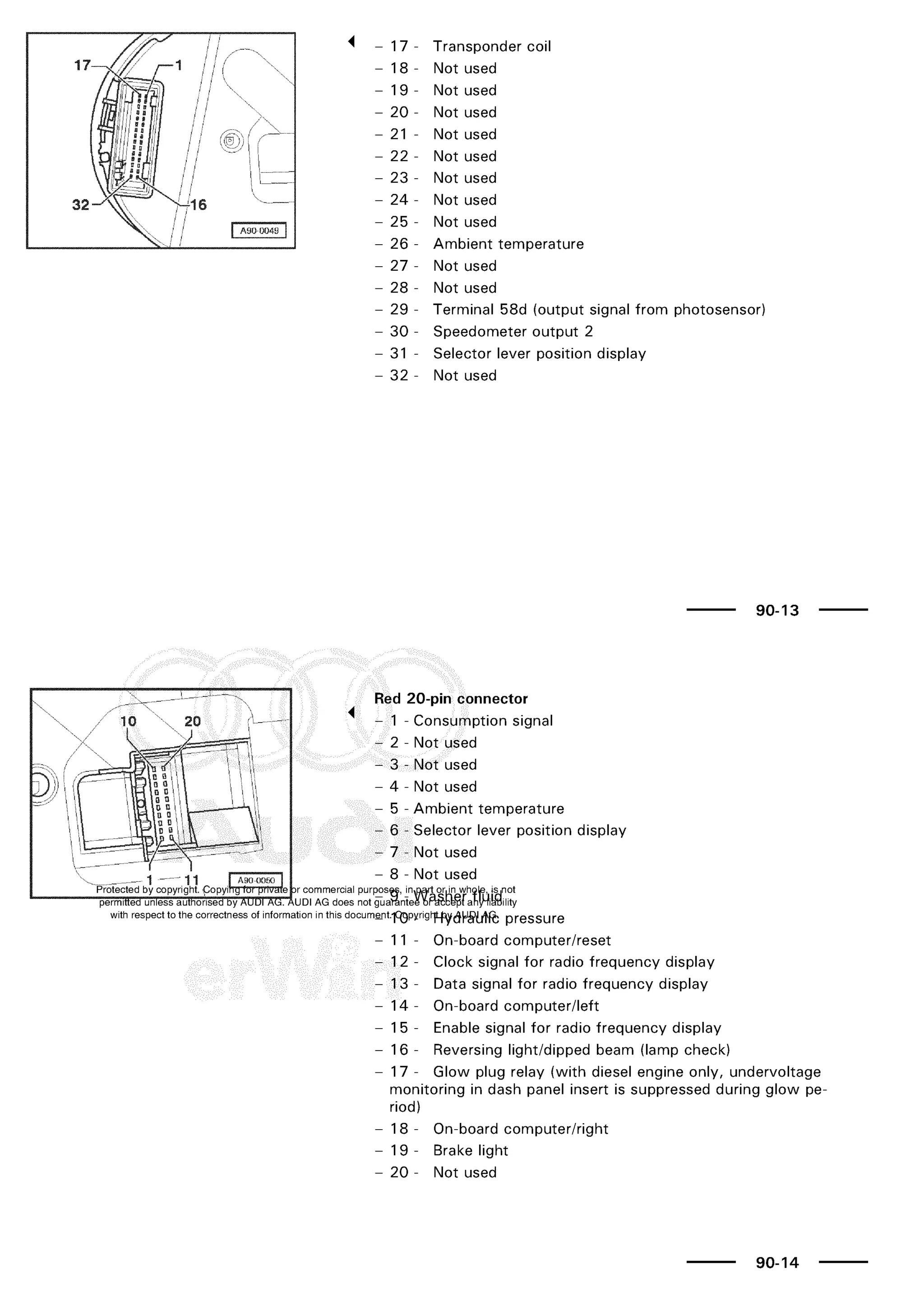 A3 electrical AUDI A3 1997 2000 1.8 20V 4ADR