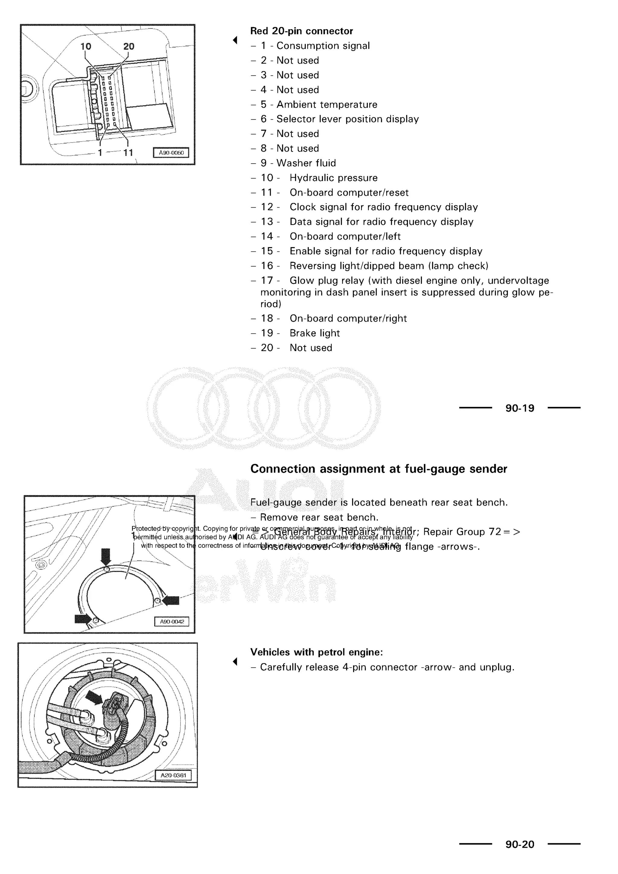 A3 electrical AUDI A3 1997 2000 1.8 20V 4ADR