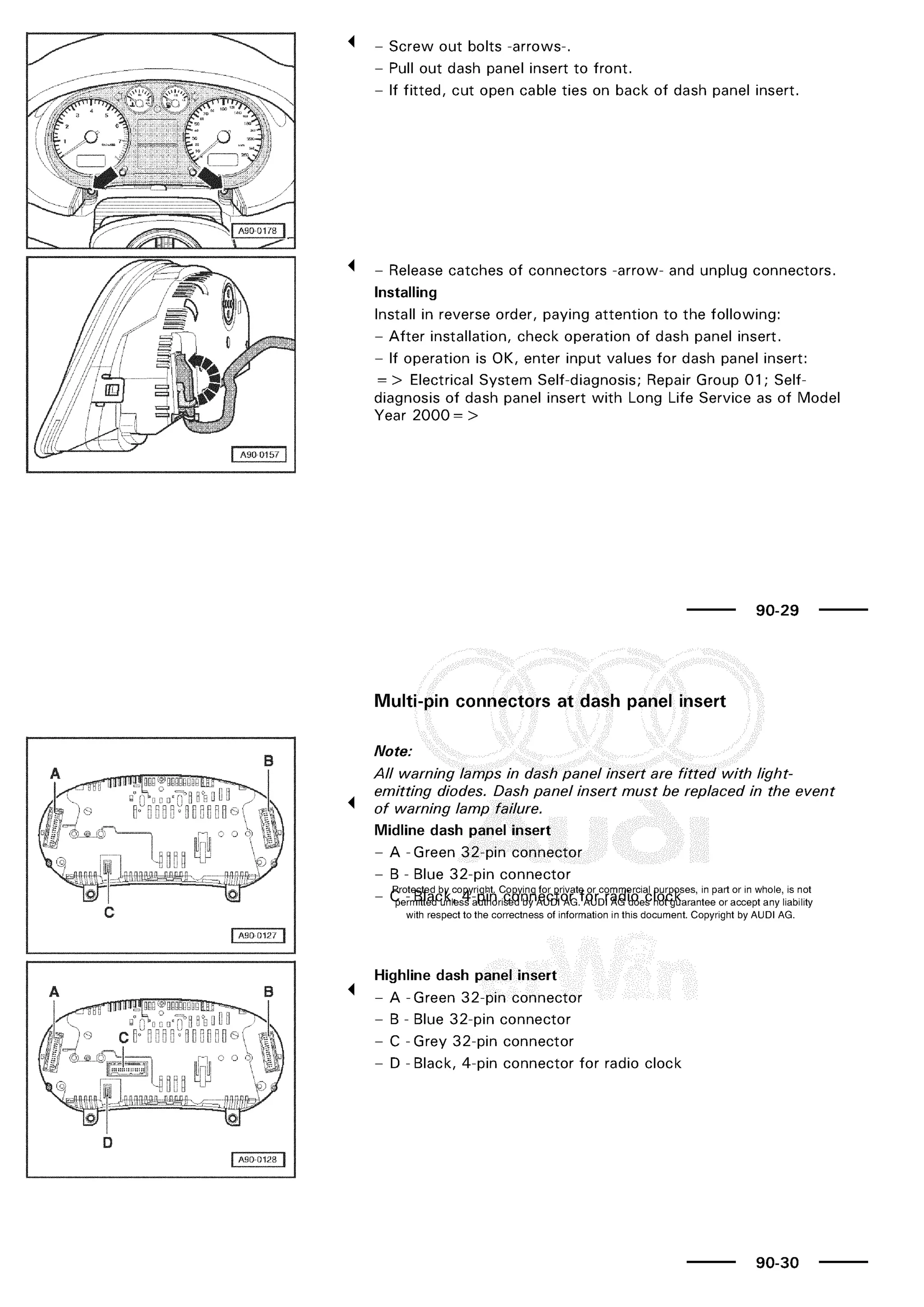 A3 electrical AUDI A3 1997 2000 1.8 20V 4ADR