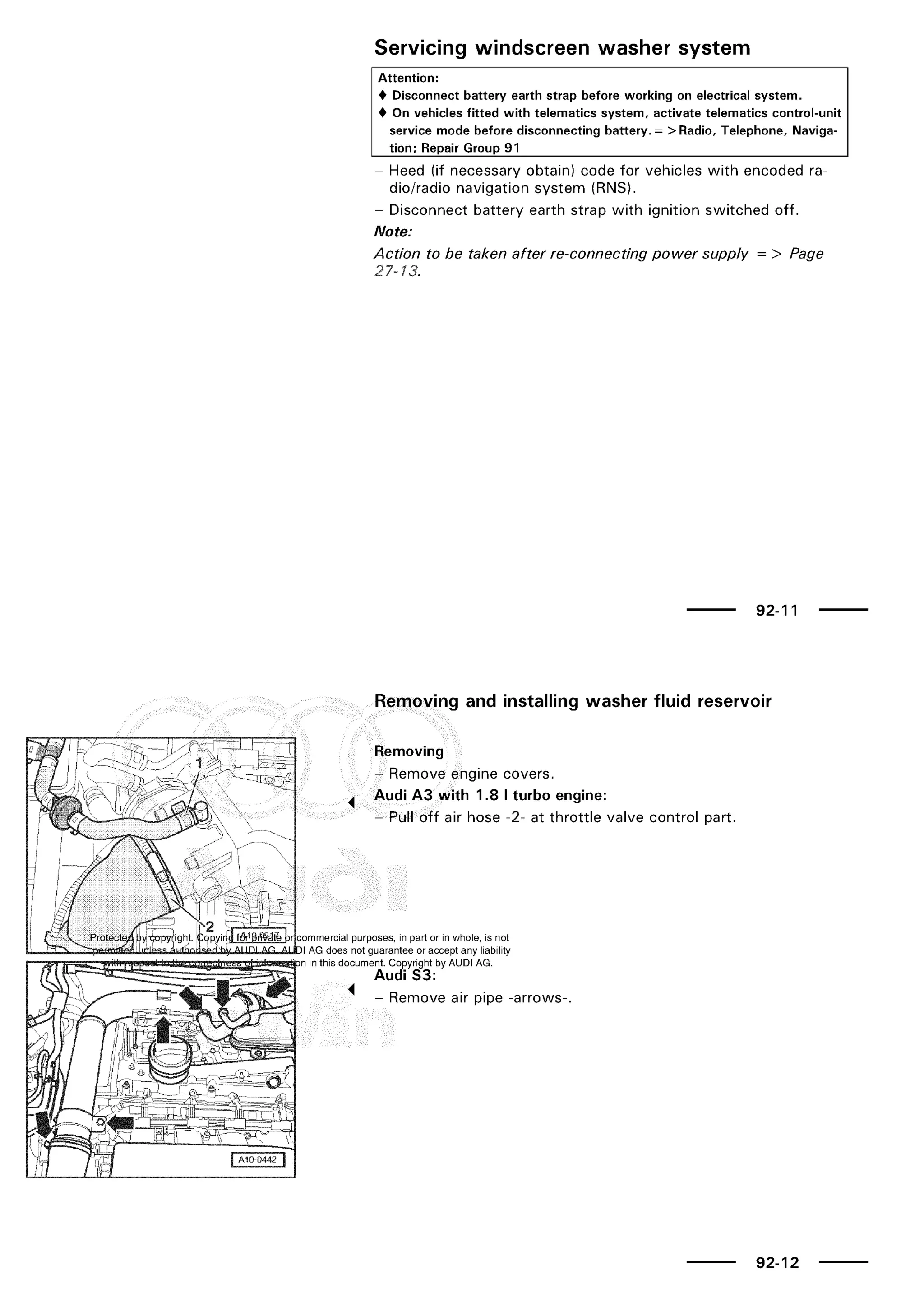 A3 electrical AUDI A3 1997 2000 1.8 20V 4ADR
