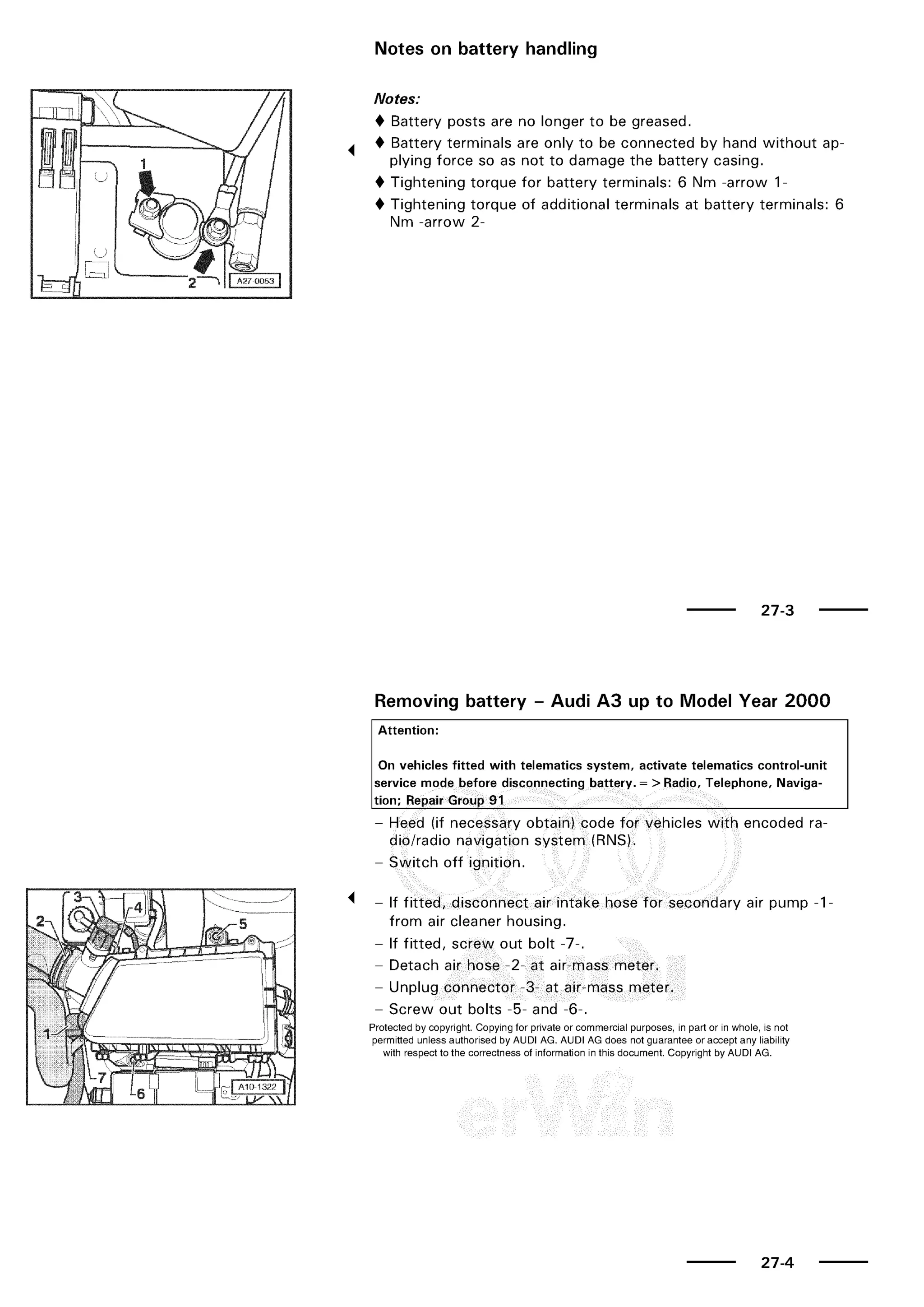 A3 electrical AUDI A3 1997 2000 1.8 20V 4ADR