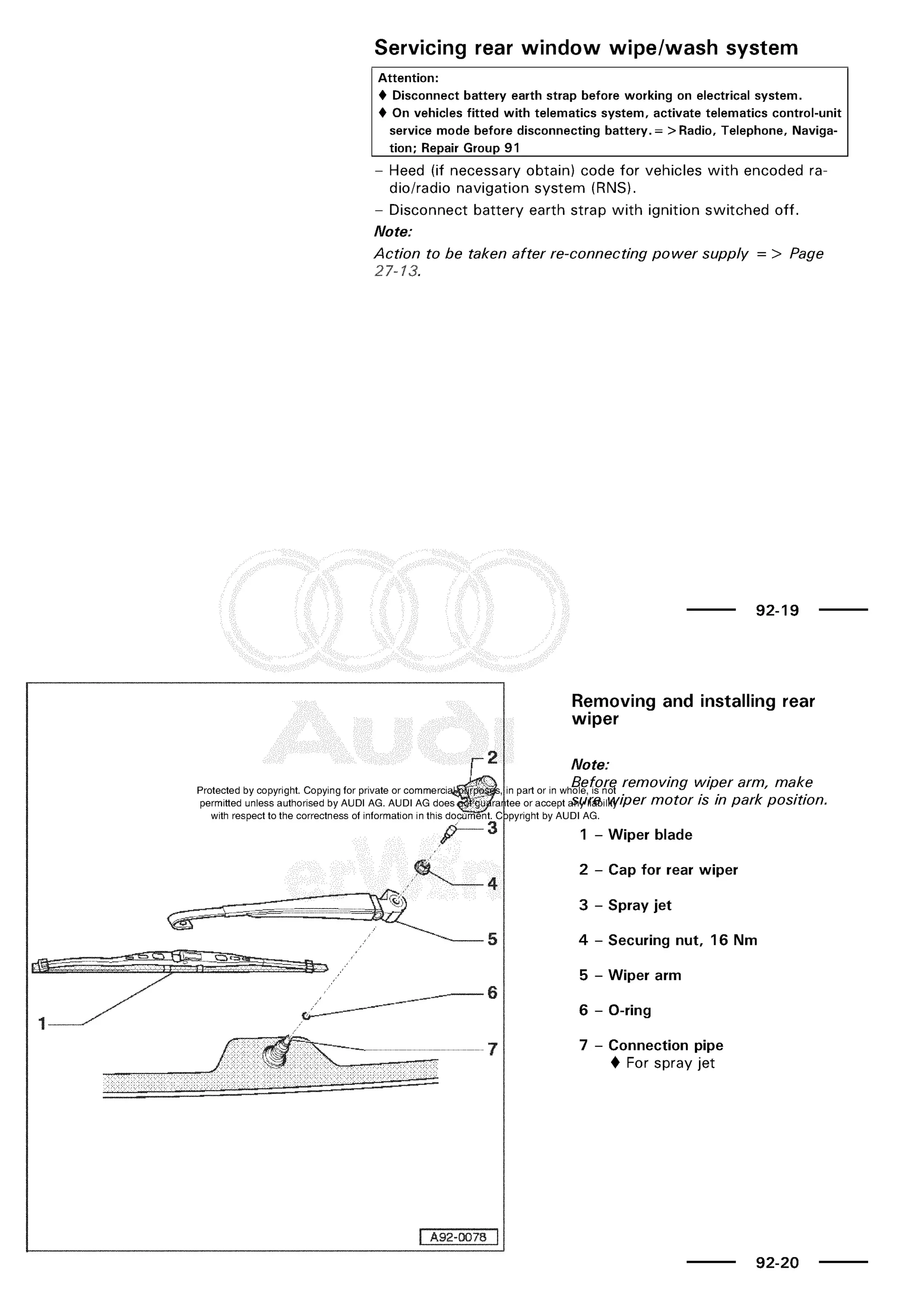 A3 electrical AUDI A3 1997 2000 1.8 20V 4ADR