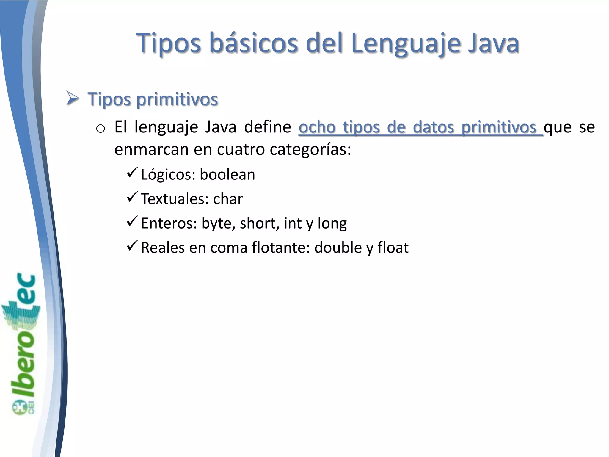 Identificadores palabras clave y tipos Java | PPTX | Programming ...