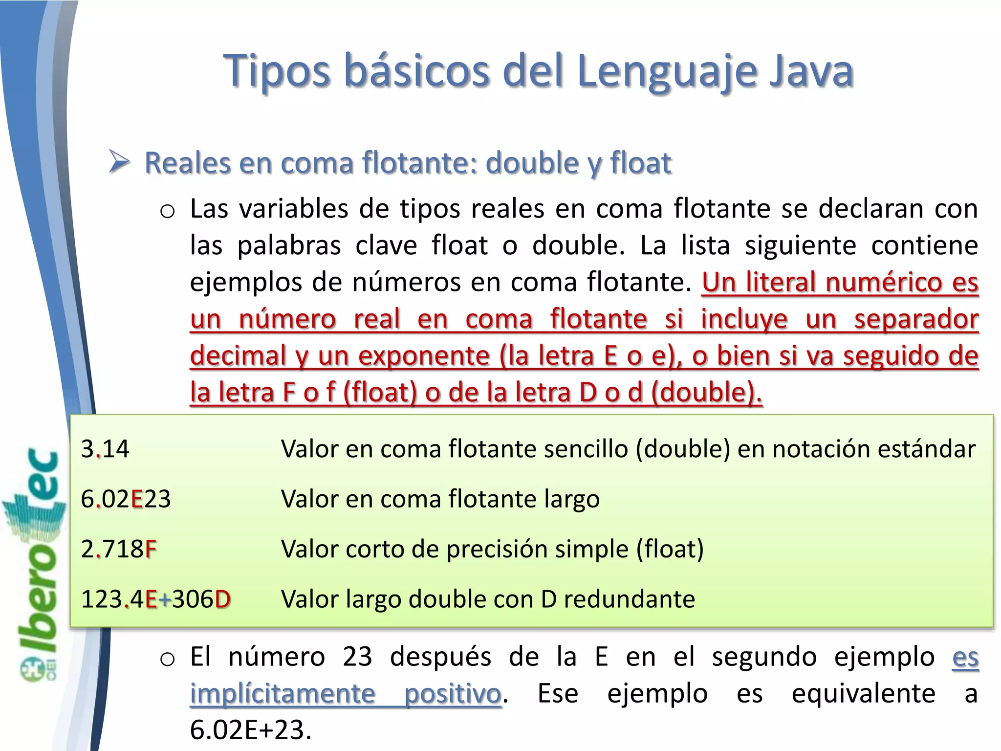Identificadores palabras clave y tipos Java | PPTX | Programming ...