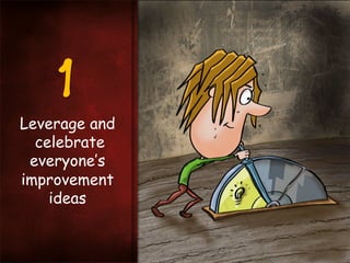 1
Leverage and
celebrate
everyone’s
improvement
ideas

 