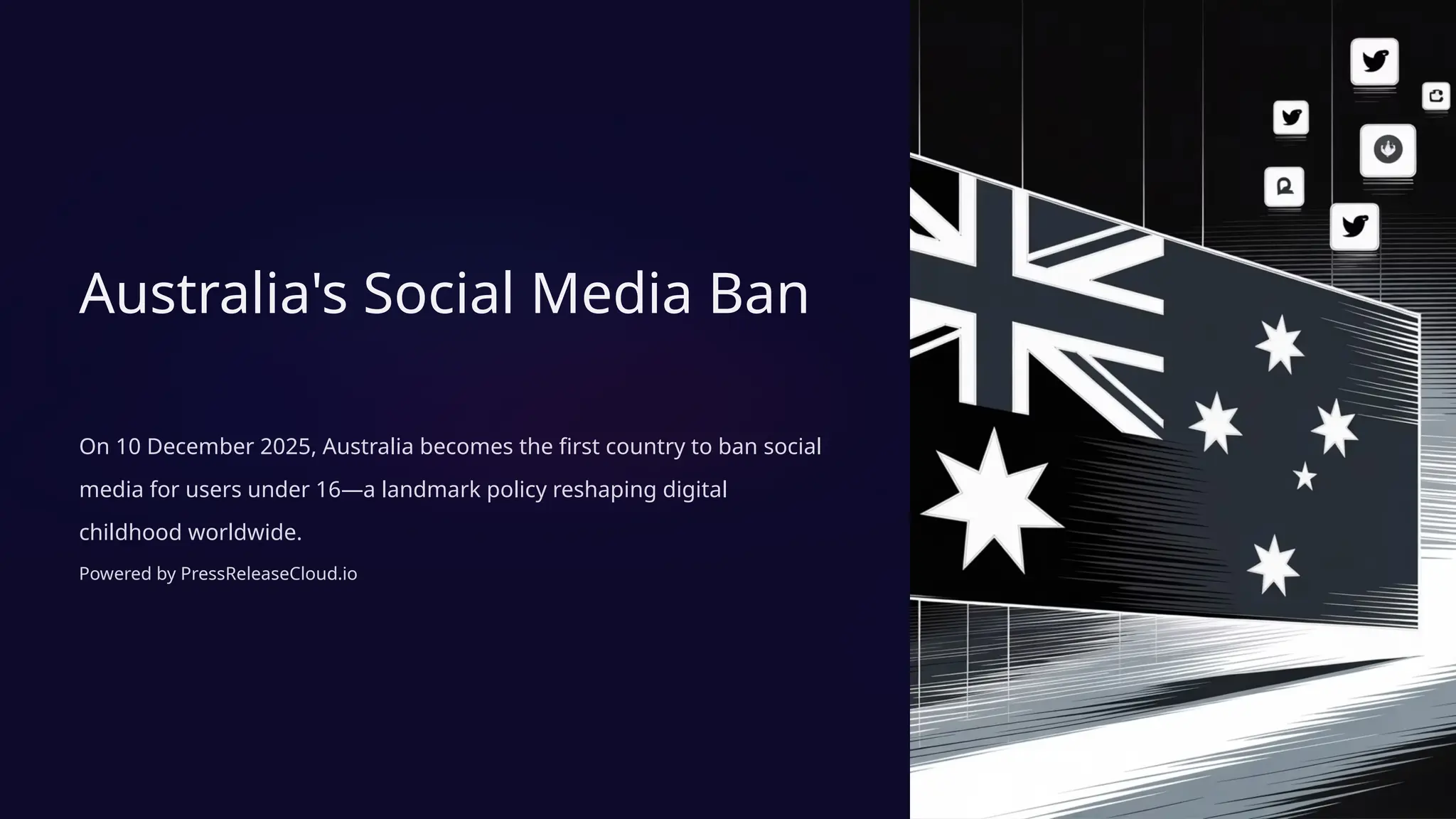 Australian Social Media Ban Impact for Under 16's | PPTX
