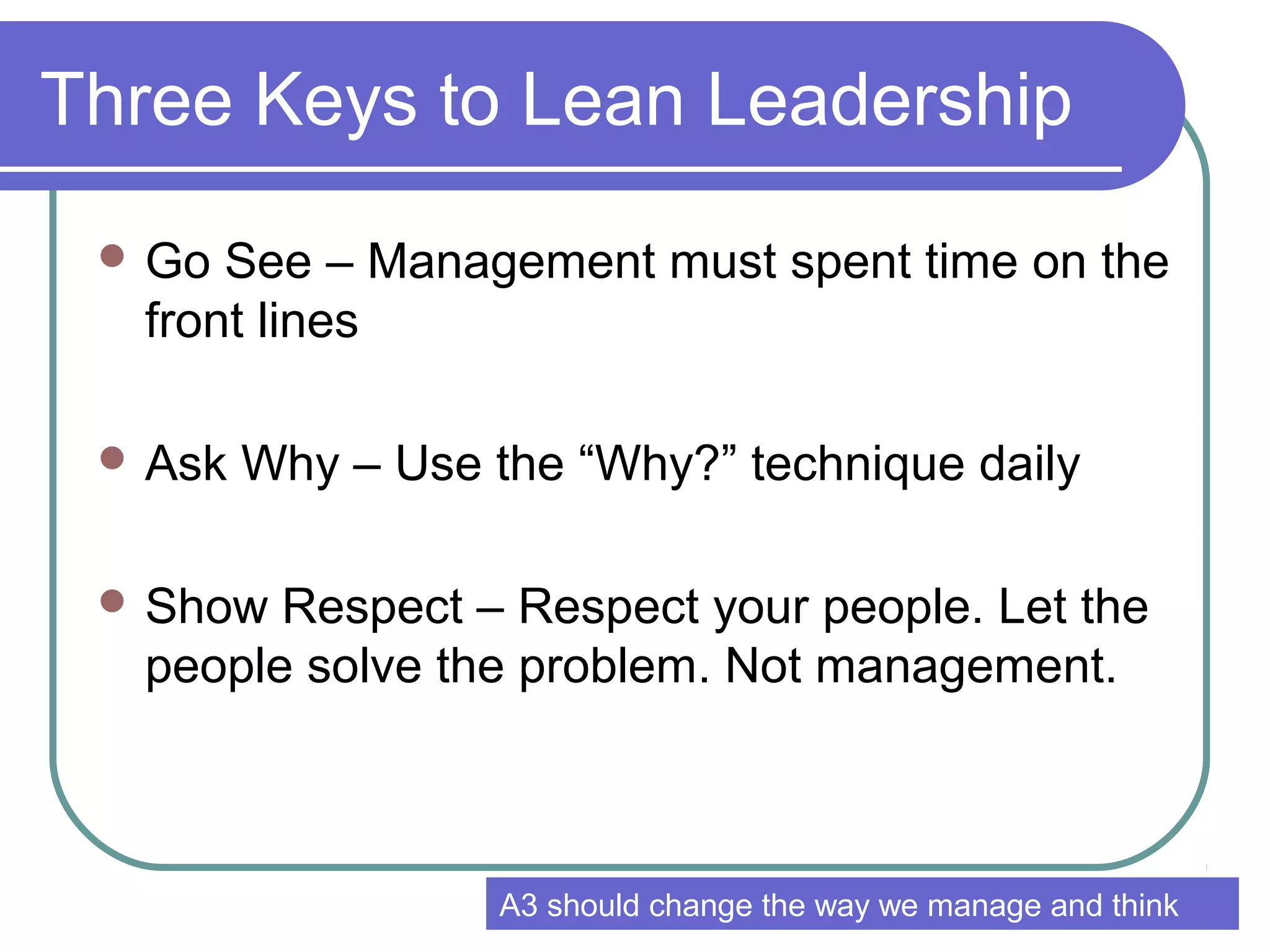 A3 Management Method Presentation | PPT