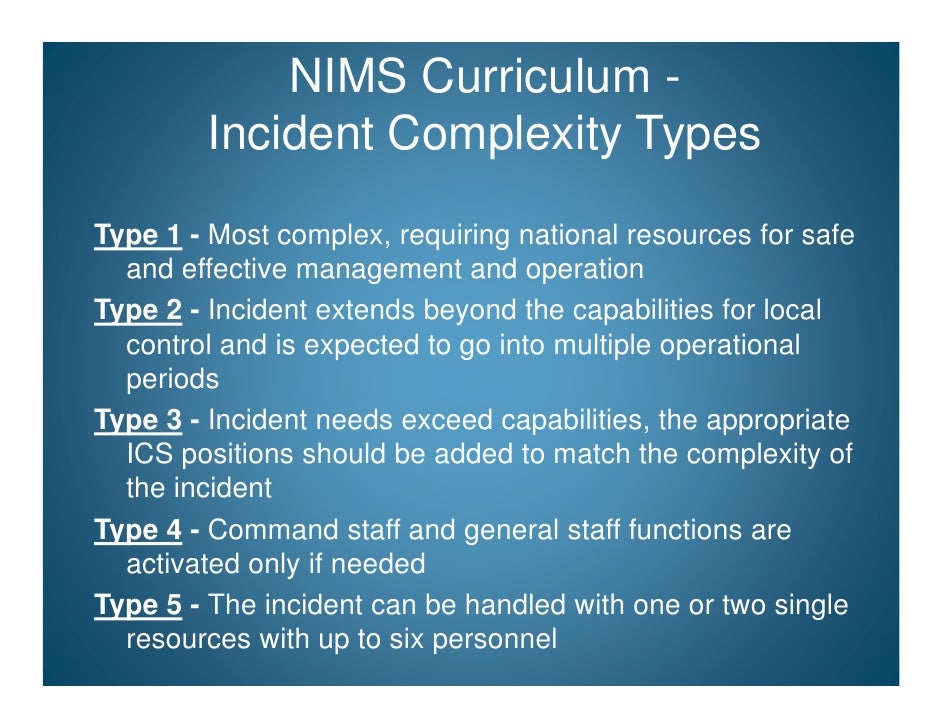 National Incident Management System Update