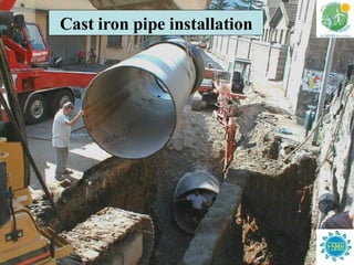 Cast iron pipe installation 
