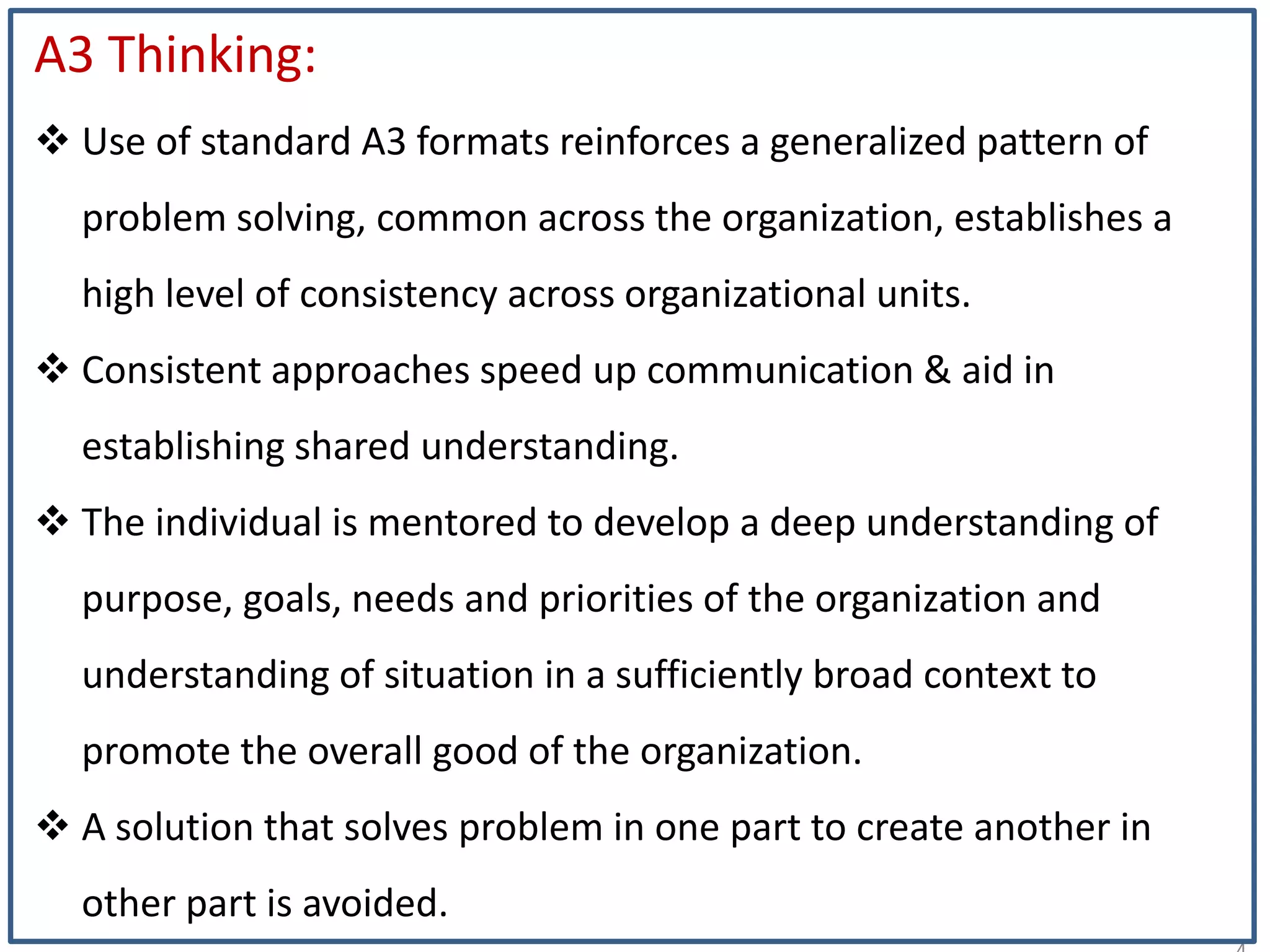 A3 problem solving technique by Mr. Anup Gandhi | PPT