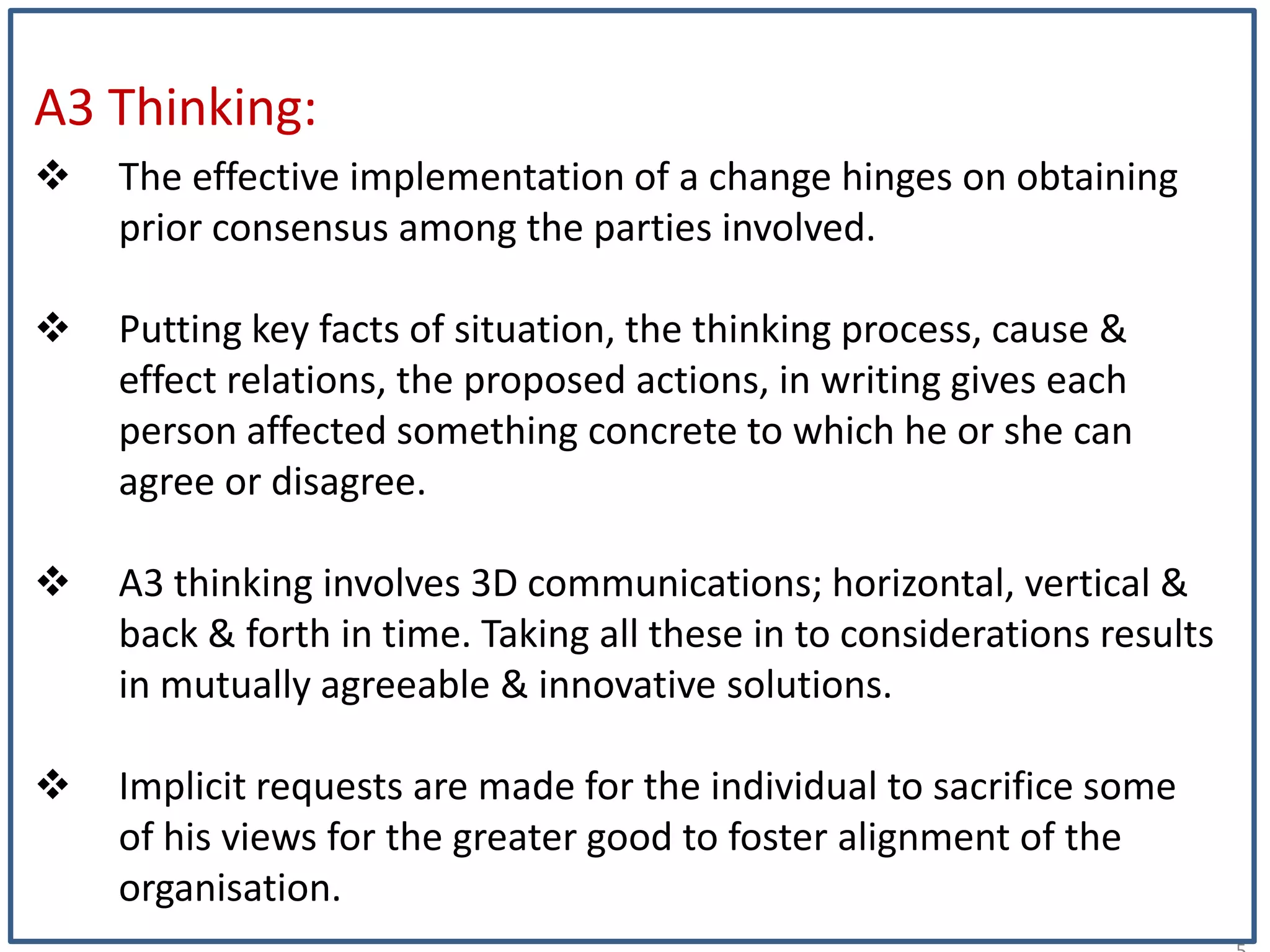 A3 problem solving technique by Mr. Anup Gandhi | PPT