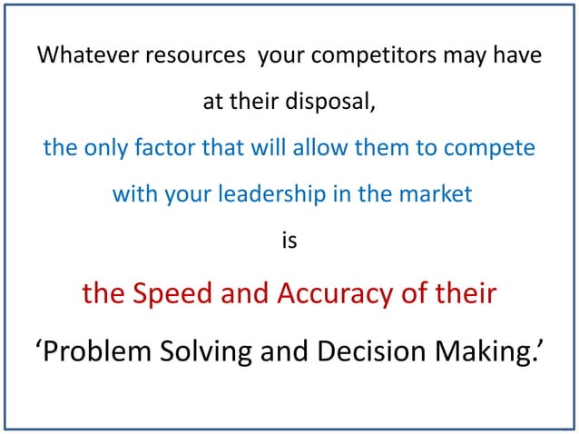 A3 problem solving technique by Mr. Anup Gandhi | PPT