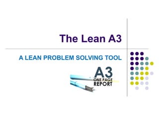 A3 problem solving tools | PPT