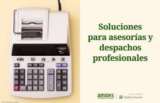 Soluciones

para asesorías y
despachos
profesionales
Photo by StellrWeb on Unsplash
 