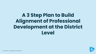 © 2020 Dyknow – Proprietary and Confidential | 1
A 3 Step Plan to Build
Alignment of Professional
Development at the District
Level
 