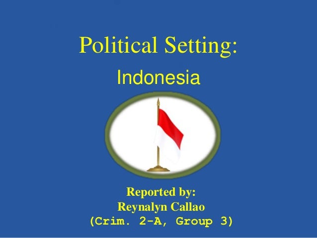 Indonesia Political Setting Indonesia Political Setting