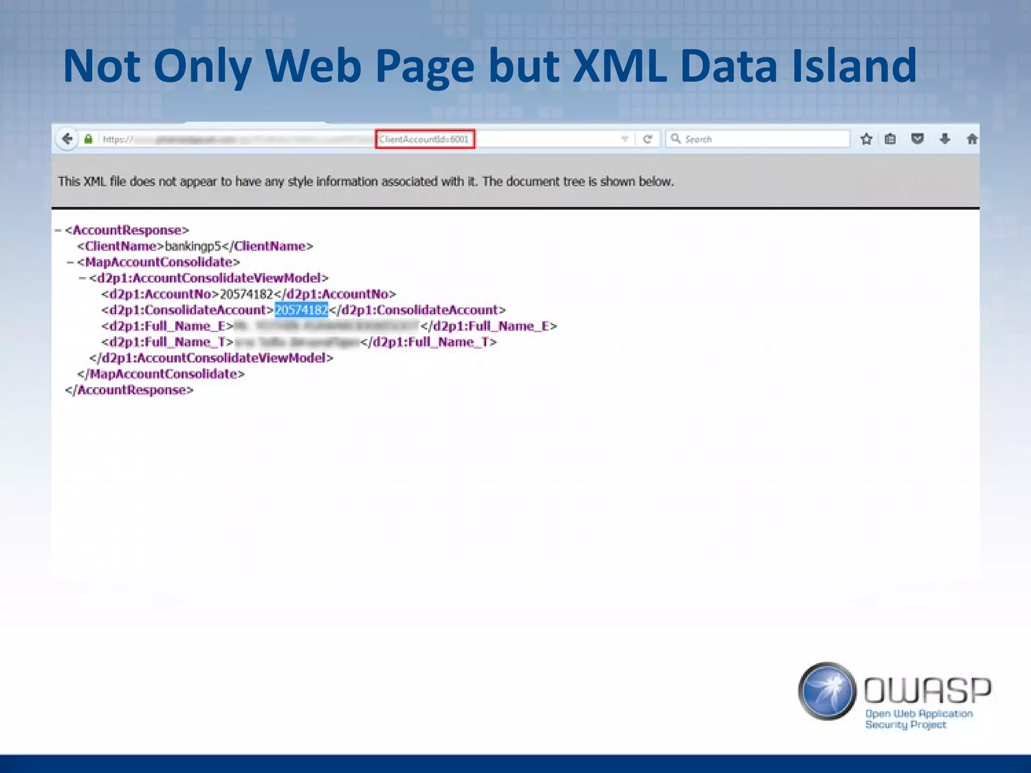 Not Only Web Page but XML Data Island
 