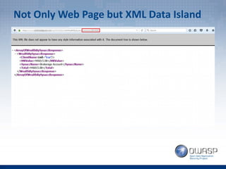 Not Only Web Page but XML Data Island
 